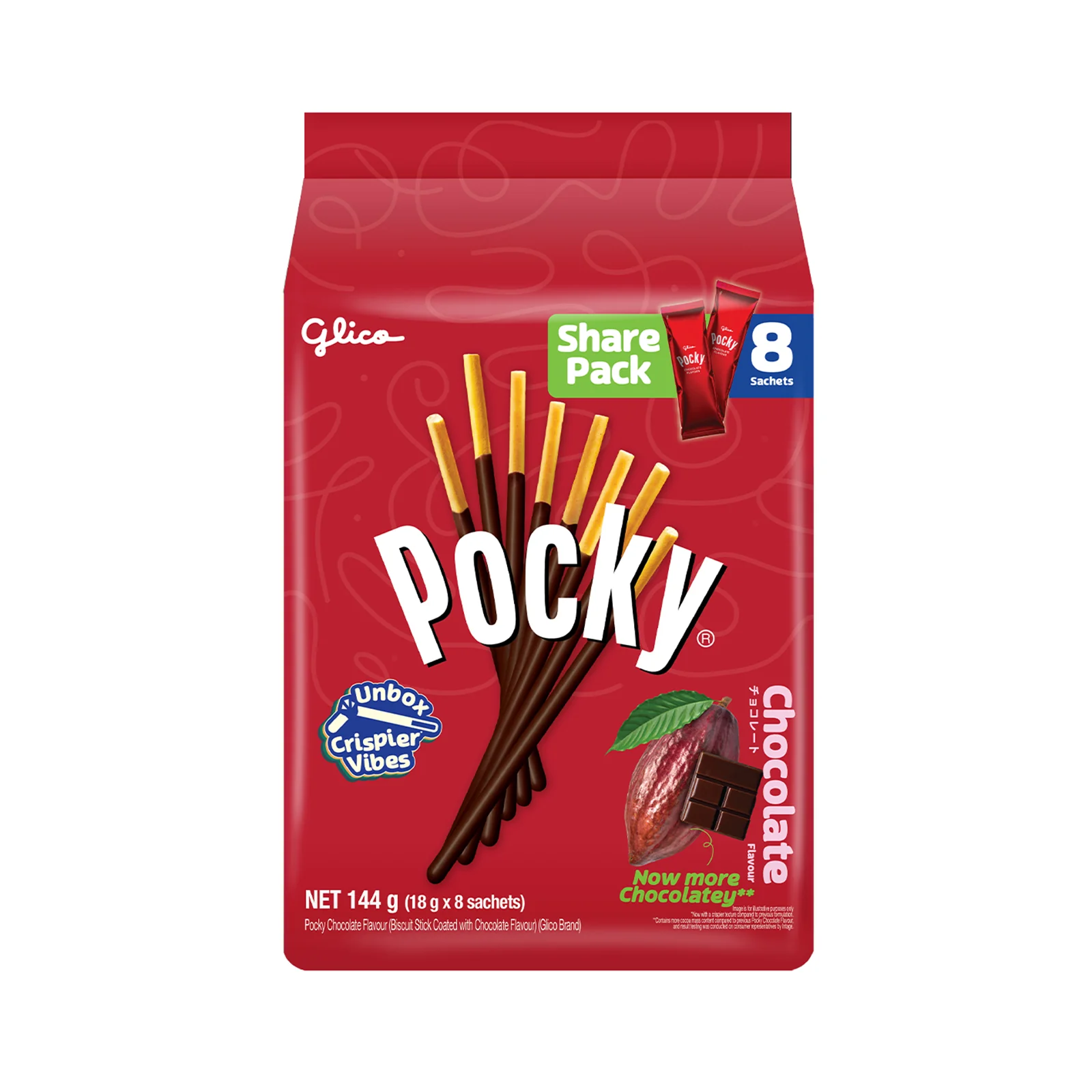 Glico Pocky  Biscuit Stick Family Pack Chocolate Flavour 21g x 8 - Image 4