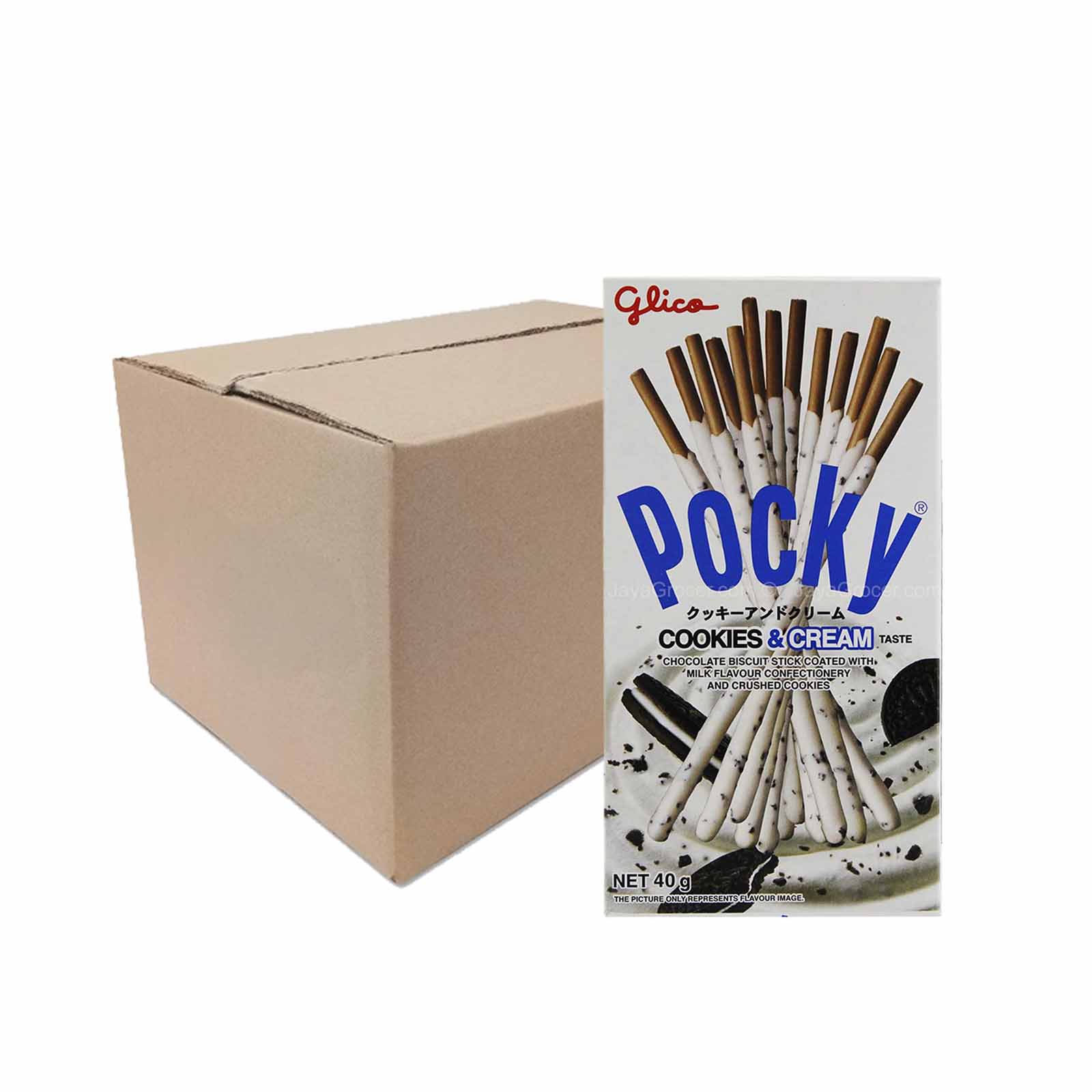 Glico Pocky Cookies & Cream Biscuit Stick 40g - Image 2