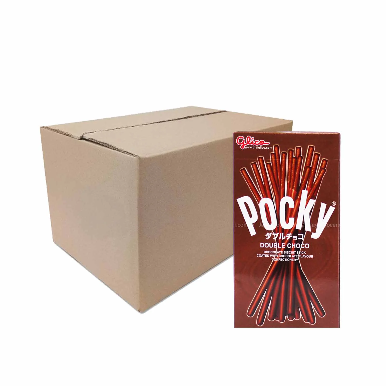 Glico Pocky Double Chocolate Flavour Biscuit Stick 39g - Image 2