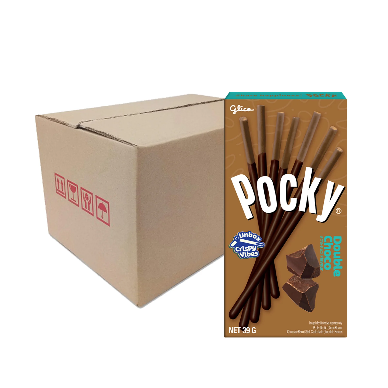 Glico Pocky Double Chocolate Flavour Biscuit Stick 39g - Image 3