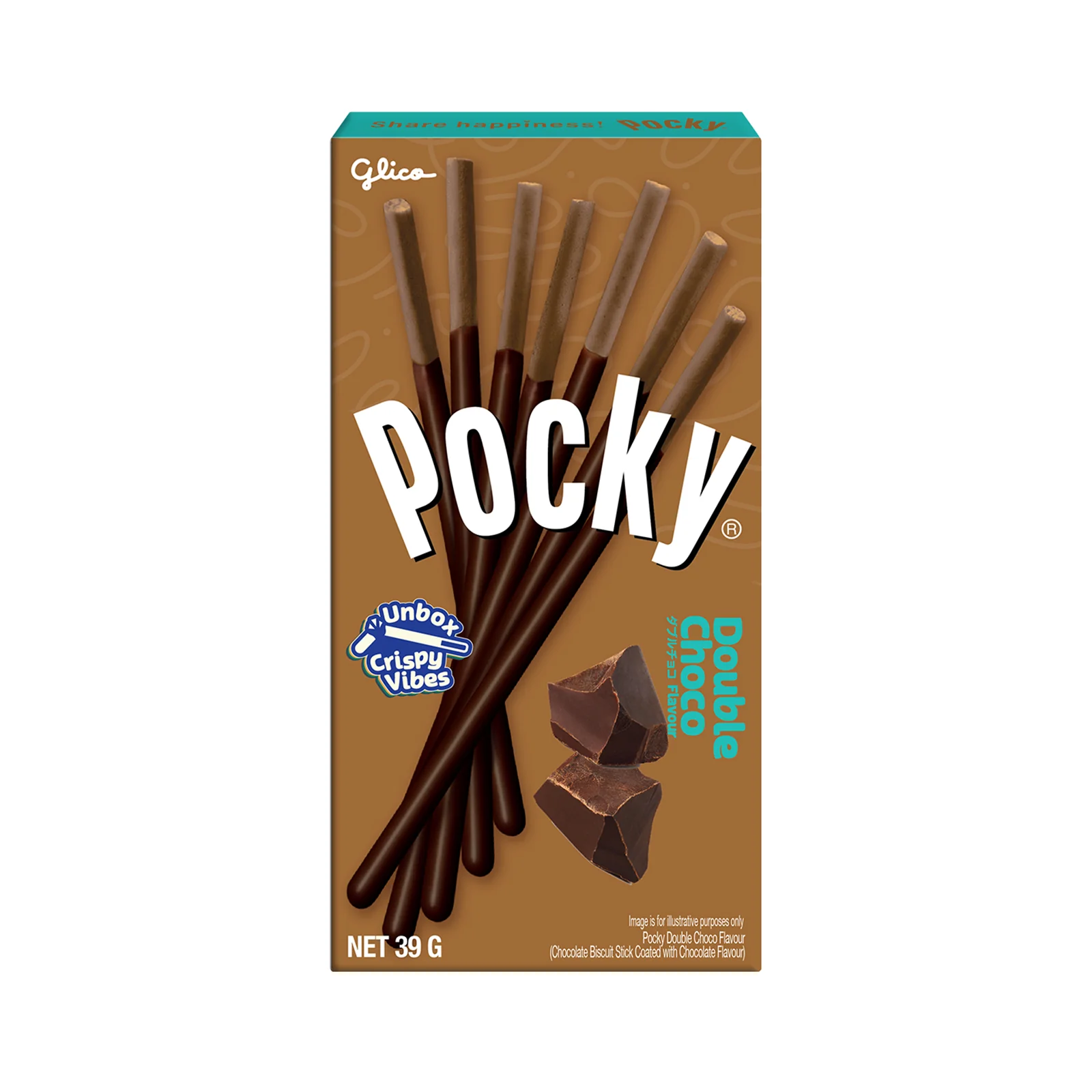 Glico Pocky Double Chocolate Flavour Biscuit Stick 39g - Image 4