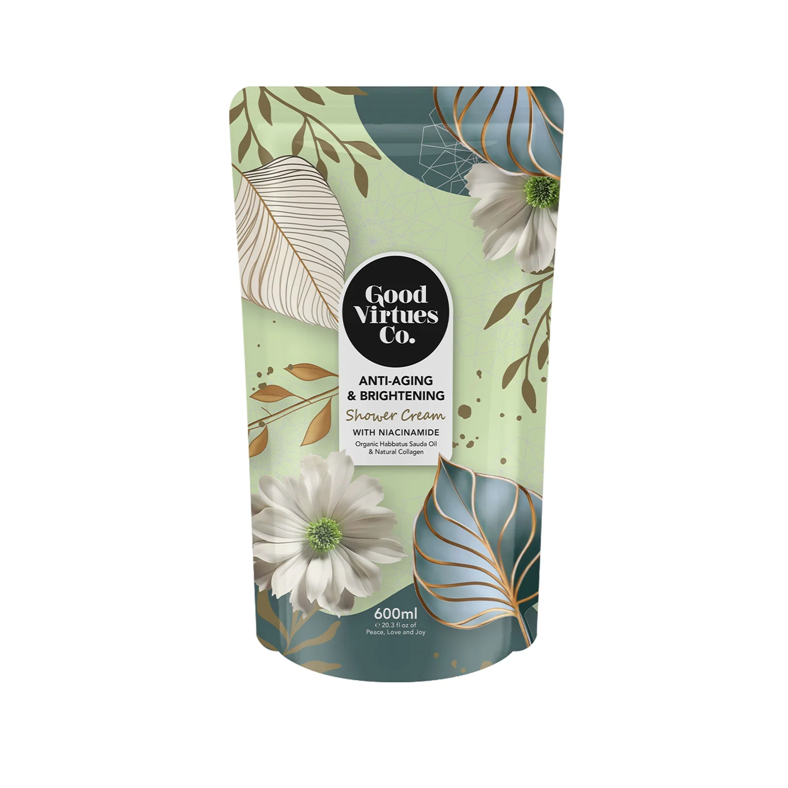 Good Virtues Co Lightening and Hydrating Shower Cream Refill 600g - Image 2