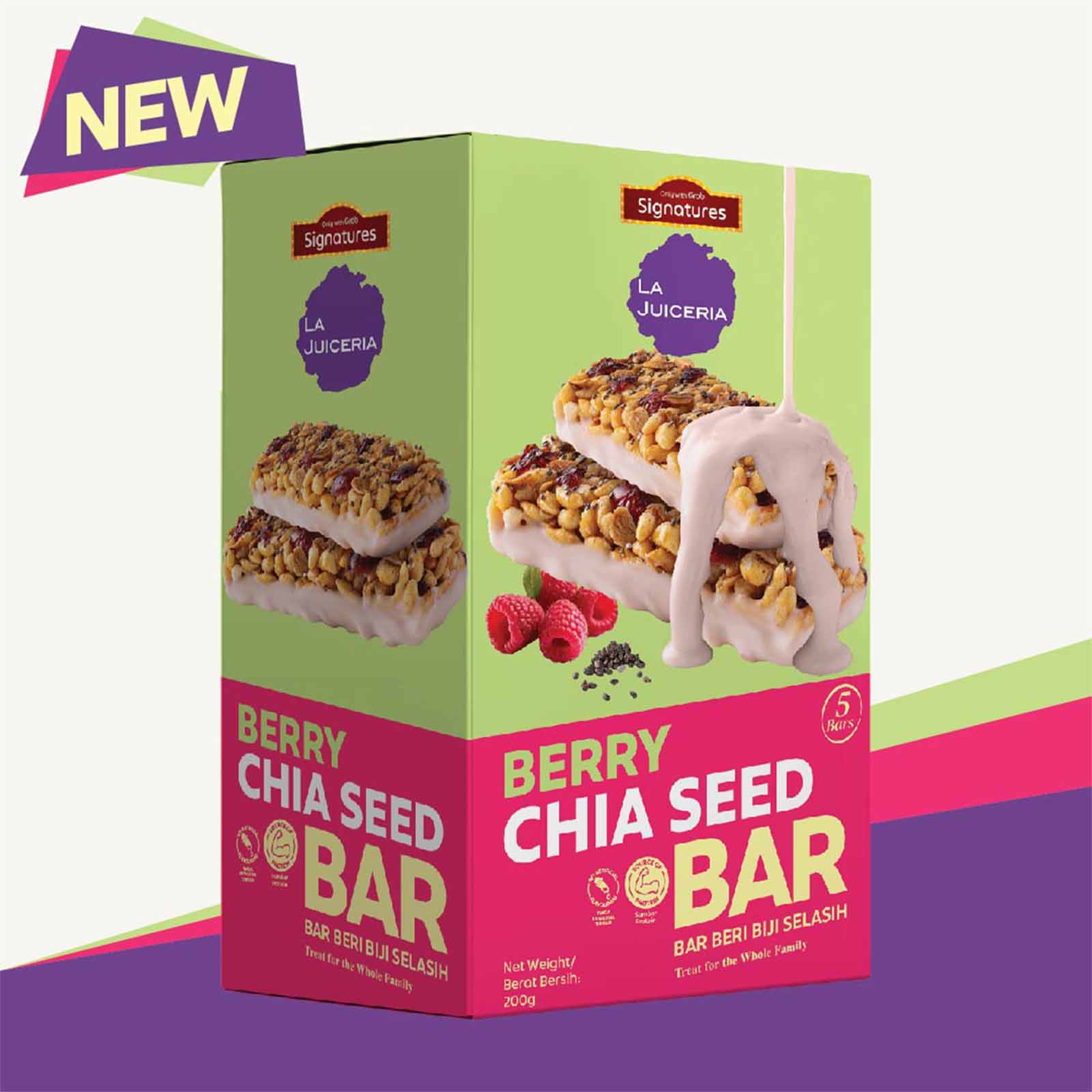 Grab Signatures La Juiceria Berry Chia Seed Bar 40g - Image 3