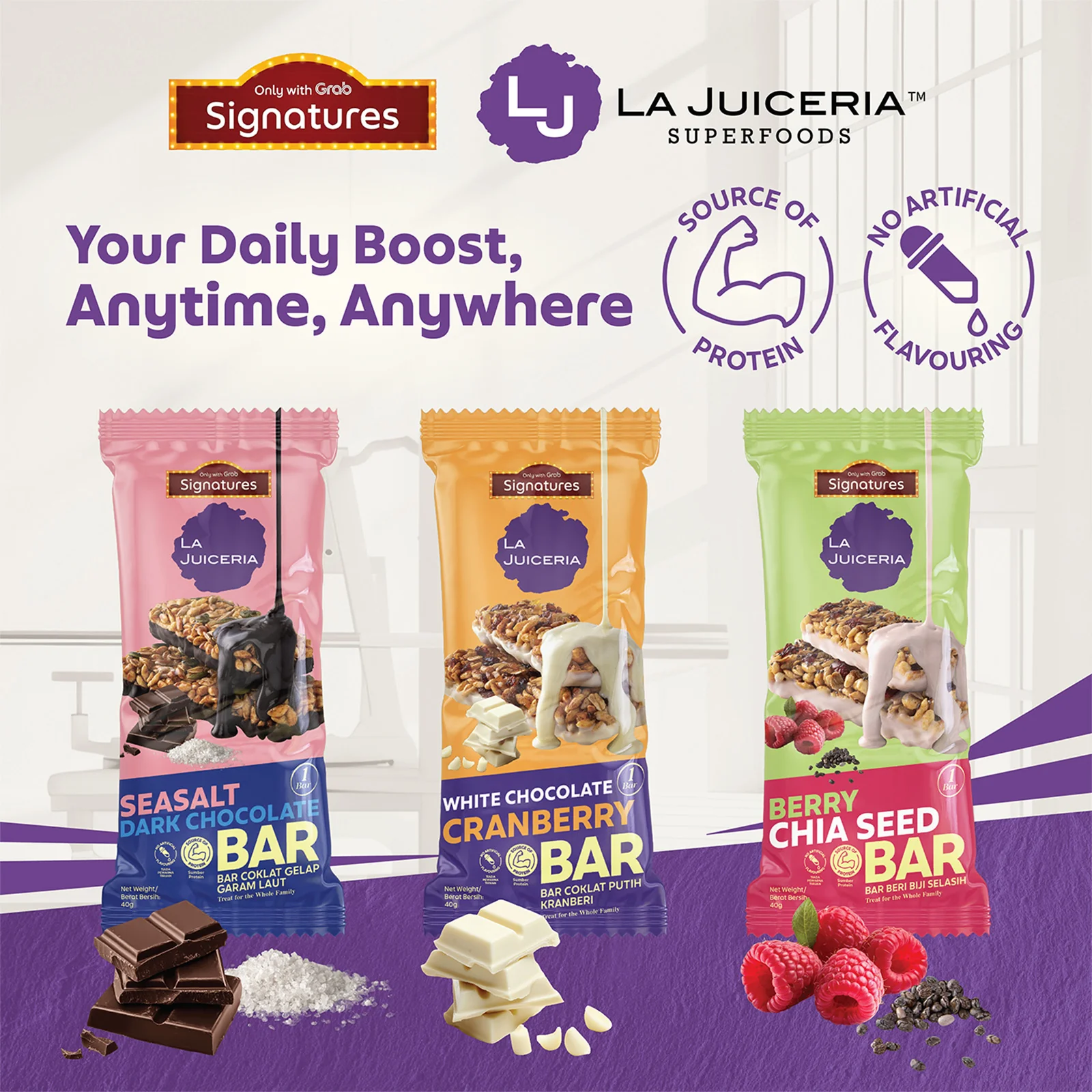 Grab Signatures La Juiceria Berry Chia Seed Bar 40g - Image 6