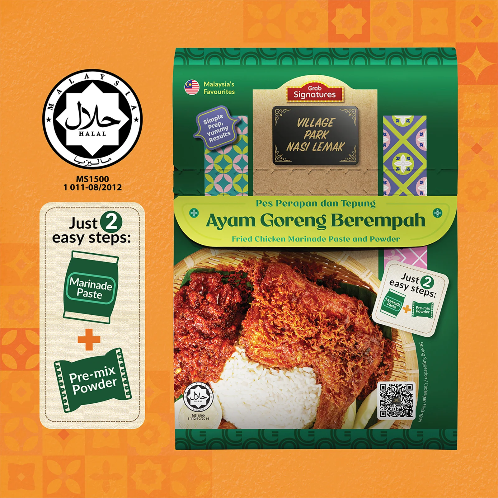 Grab Signatures Village Park Ayam Goreng Berempah 158g - Image 4