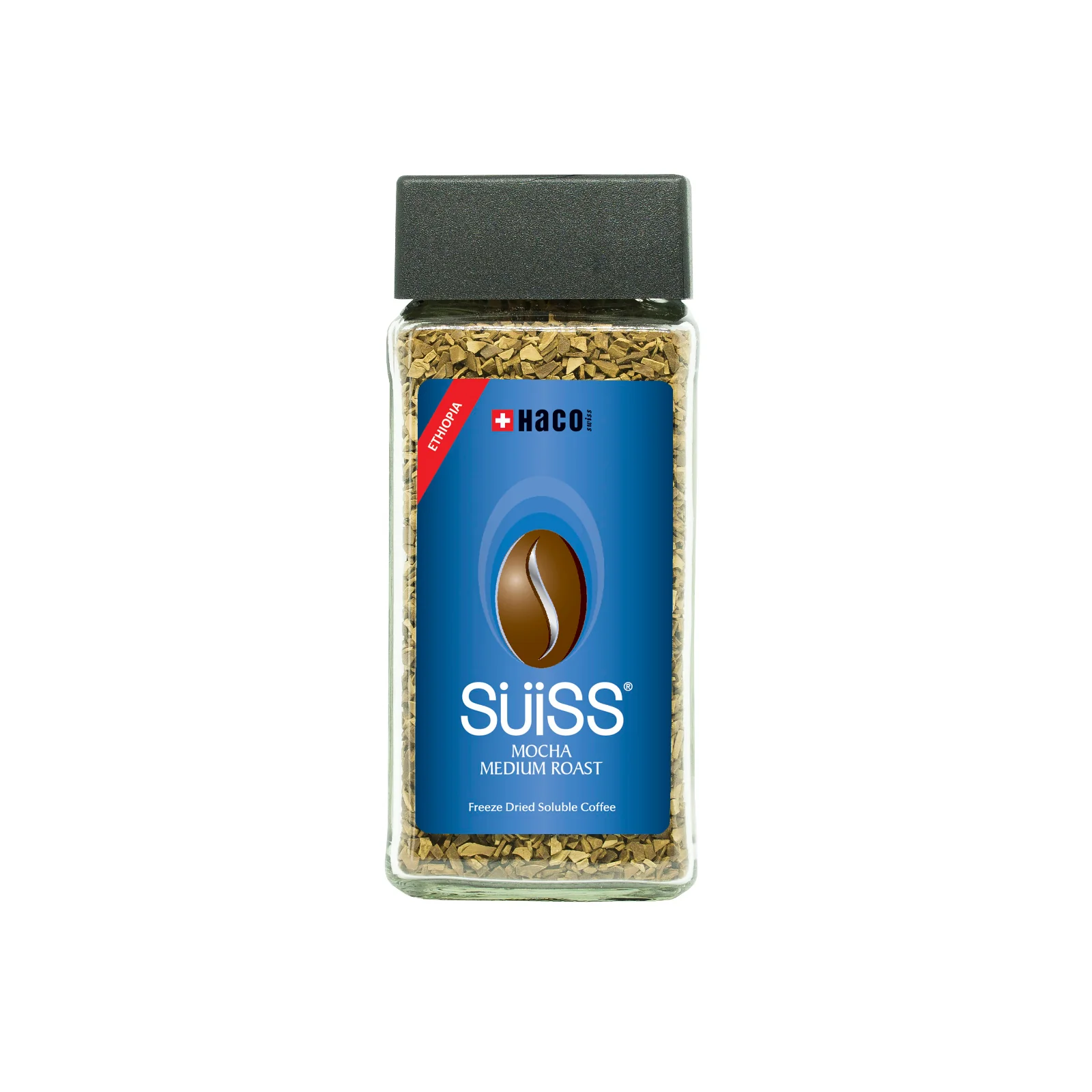 Haco Suiss Mocha Medium Roast Freeze Dried Coffee 100g - Image 2