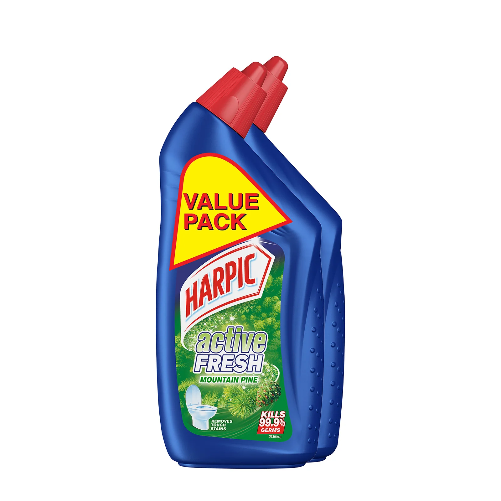 Harpic Fresh Pine Scent Liquid Toilet Cleaner 500ml x 2 - Image 2