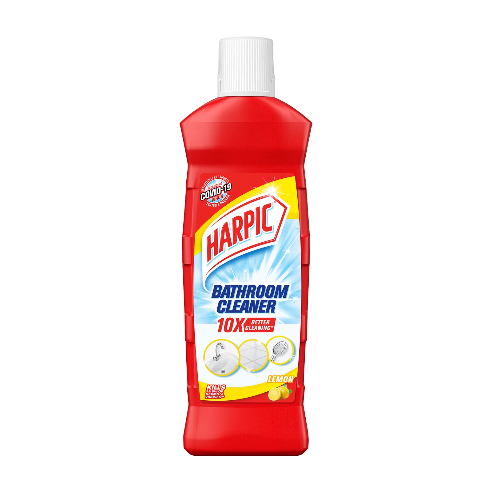 Harpic Bathroom Cleaner Liquid Bottle Lemon 450ml - Image 2