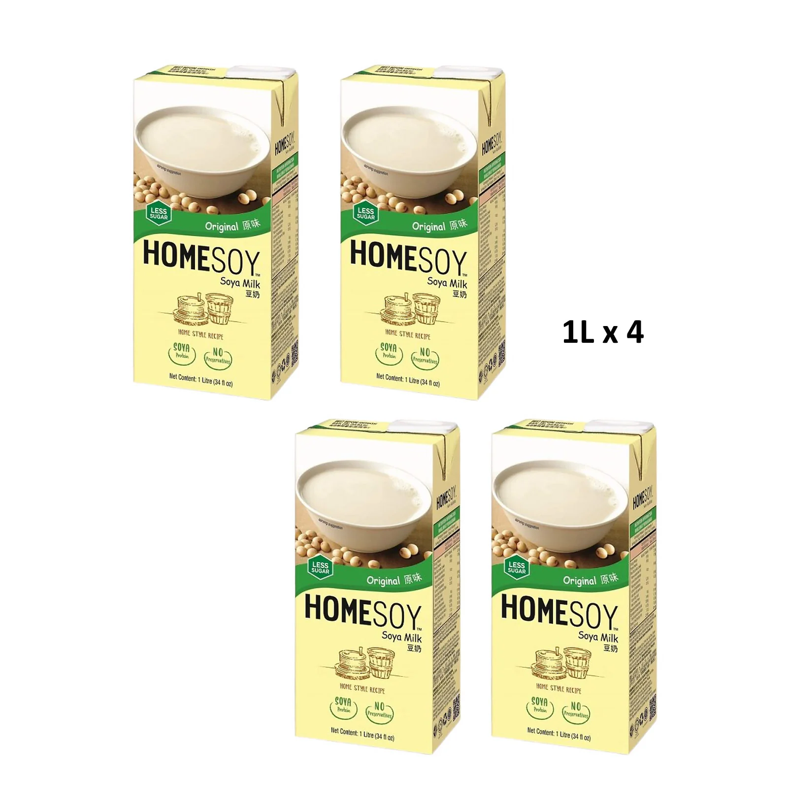 Homesoy Original Soy Milk Drink Value Pack 1L x 4 - Image 2