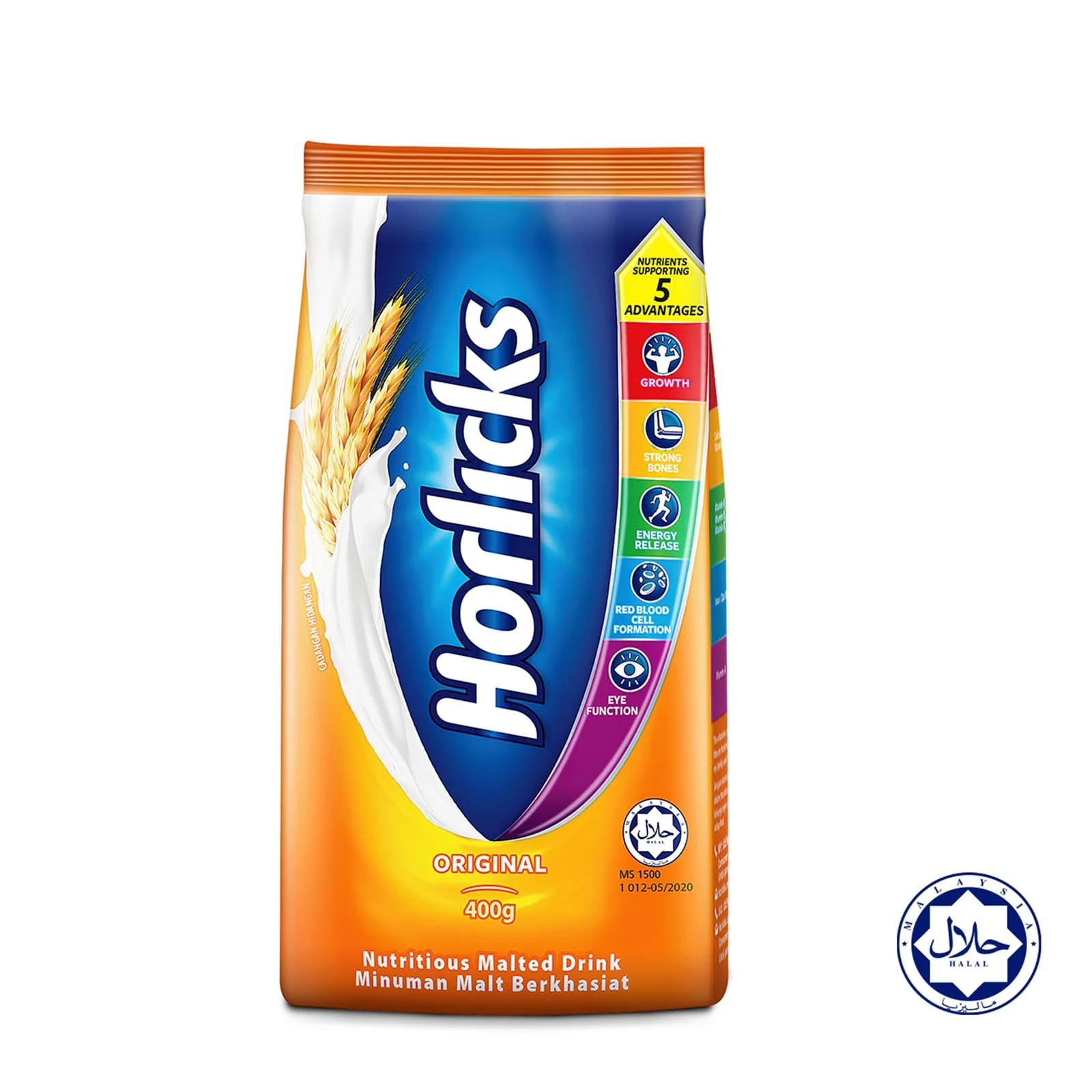 Horlicks Original Malted Drink Refill Pack 360g - Image 2