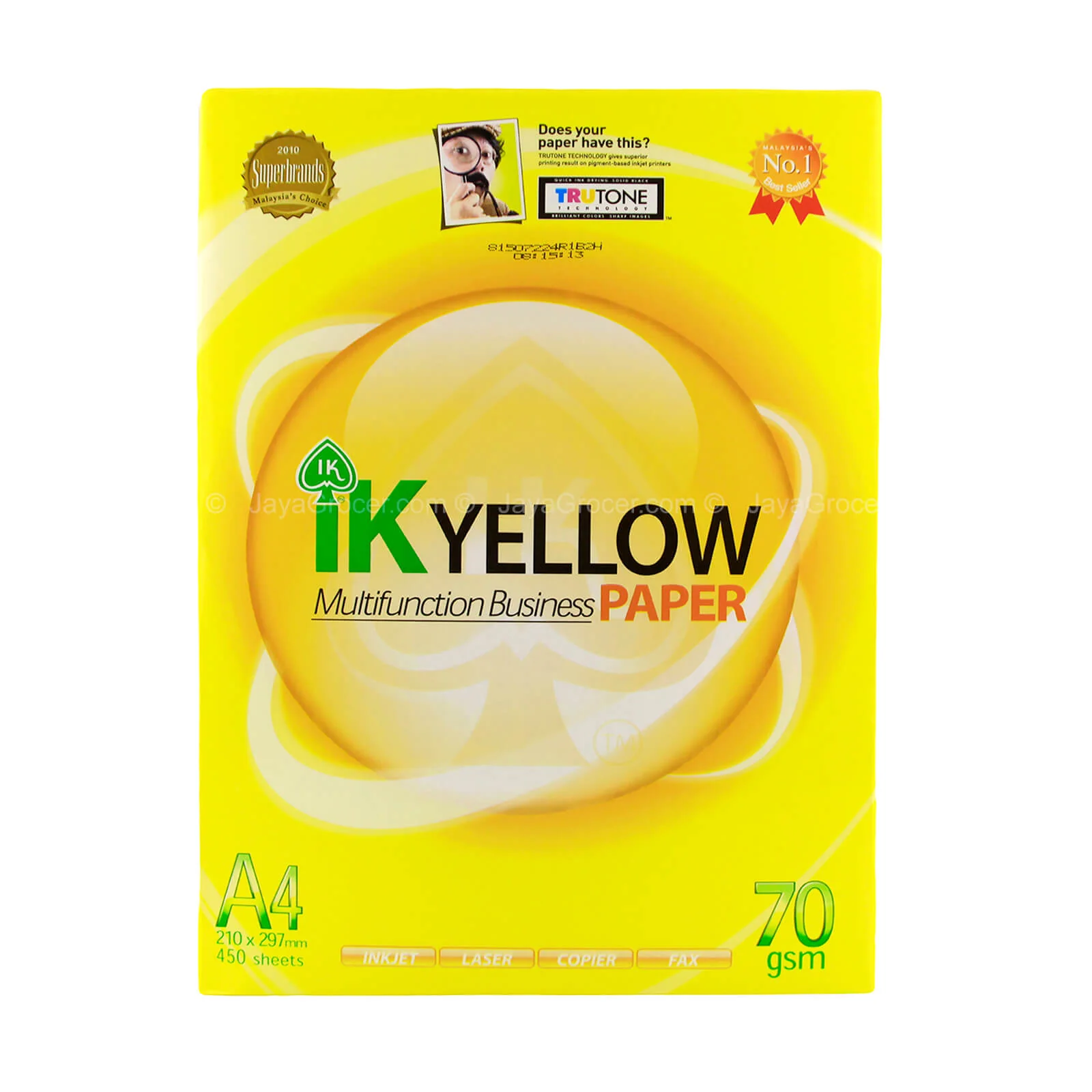 IK Yellow Multifunction Business A4 Paper 70g x 500sheets - Image 2