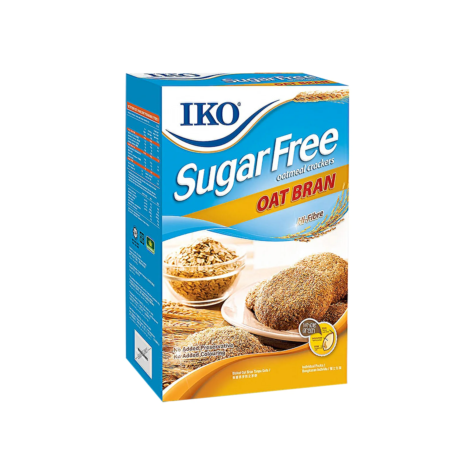 Iko Sugar Free Oat Bran Oatmeal Cracker 175g - Image 2