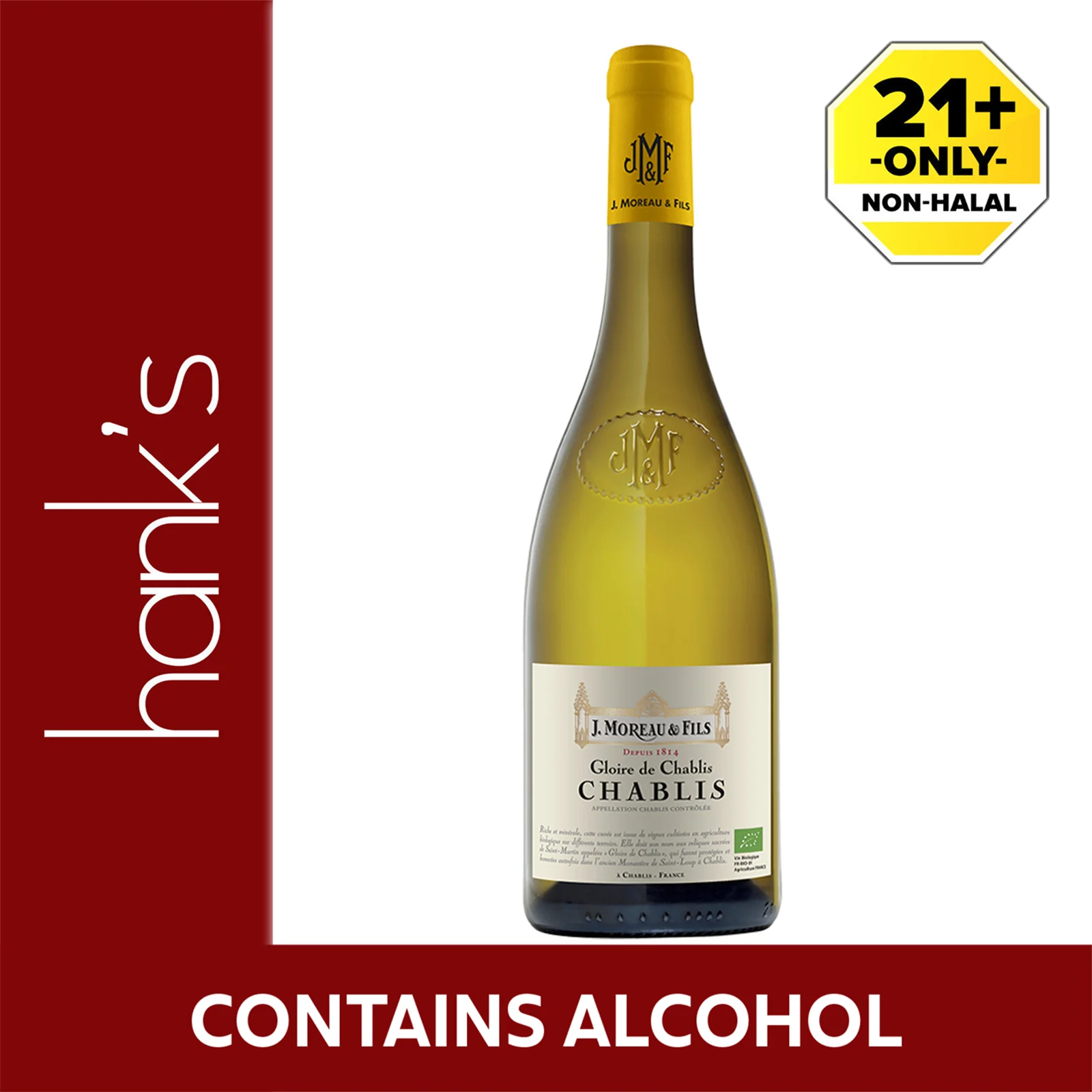 J. Moreau & Fils Chablis 750ml - Image 2