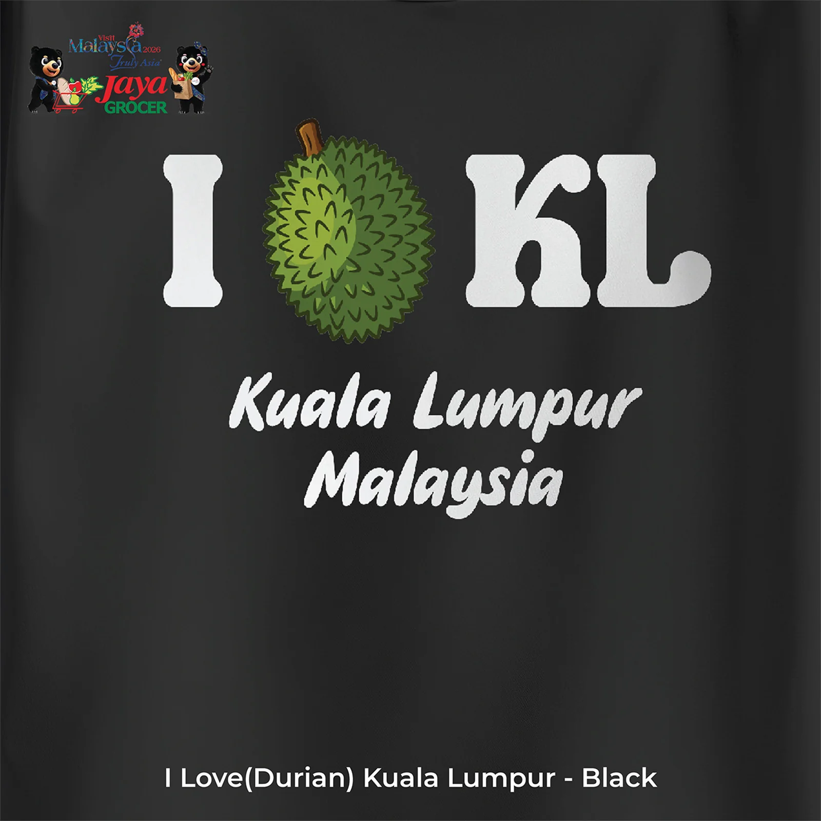 JS Apparel - I Durian KL (Black-M) - Image 2