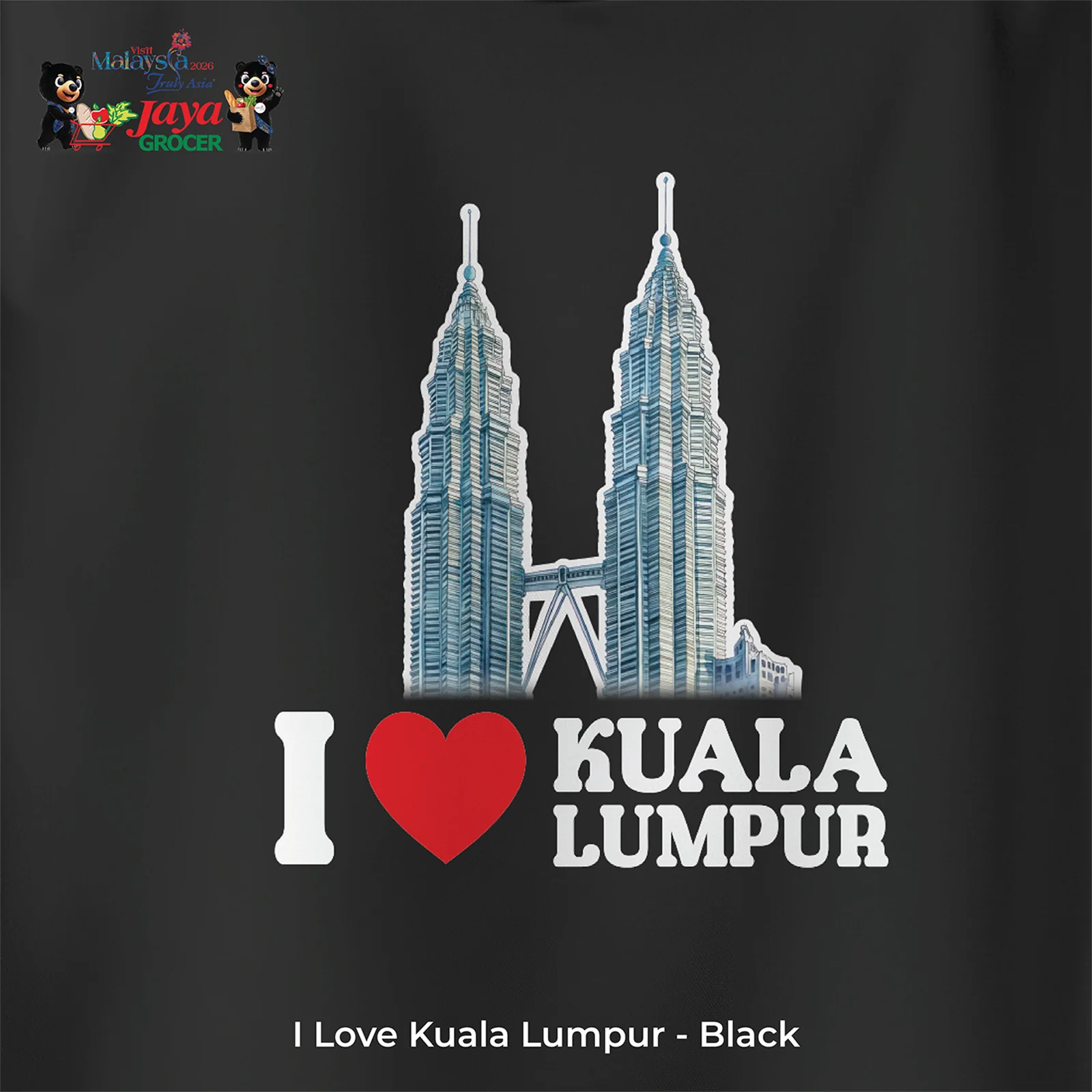 JS Apparel - I Love KL (Black-M) - Image 2