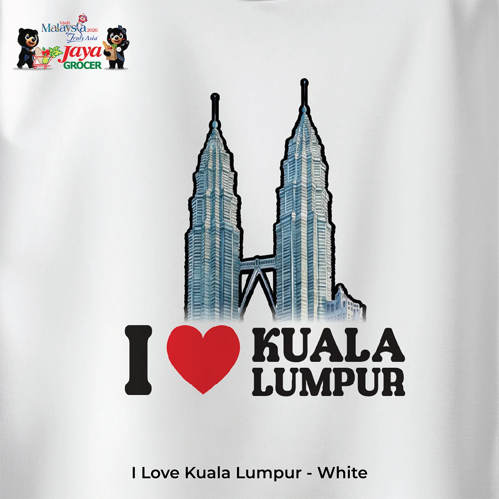 JS Apparel - I Love KL (White-M) - Image 2
