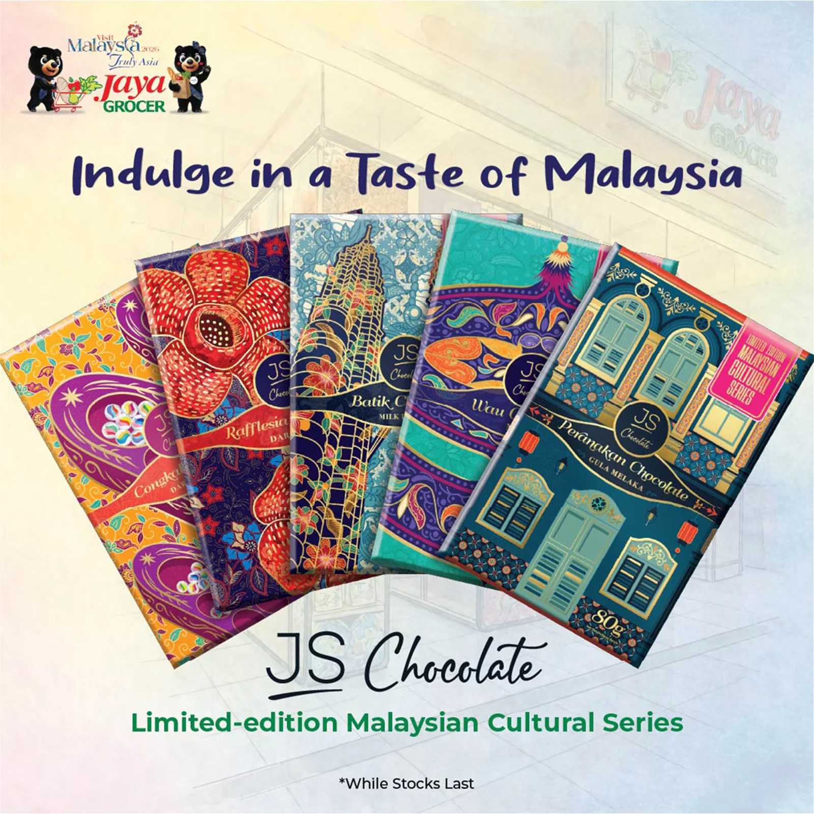 JS Chocolate - Congkak Chocolate (Dark Almond) 80g - Image 2