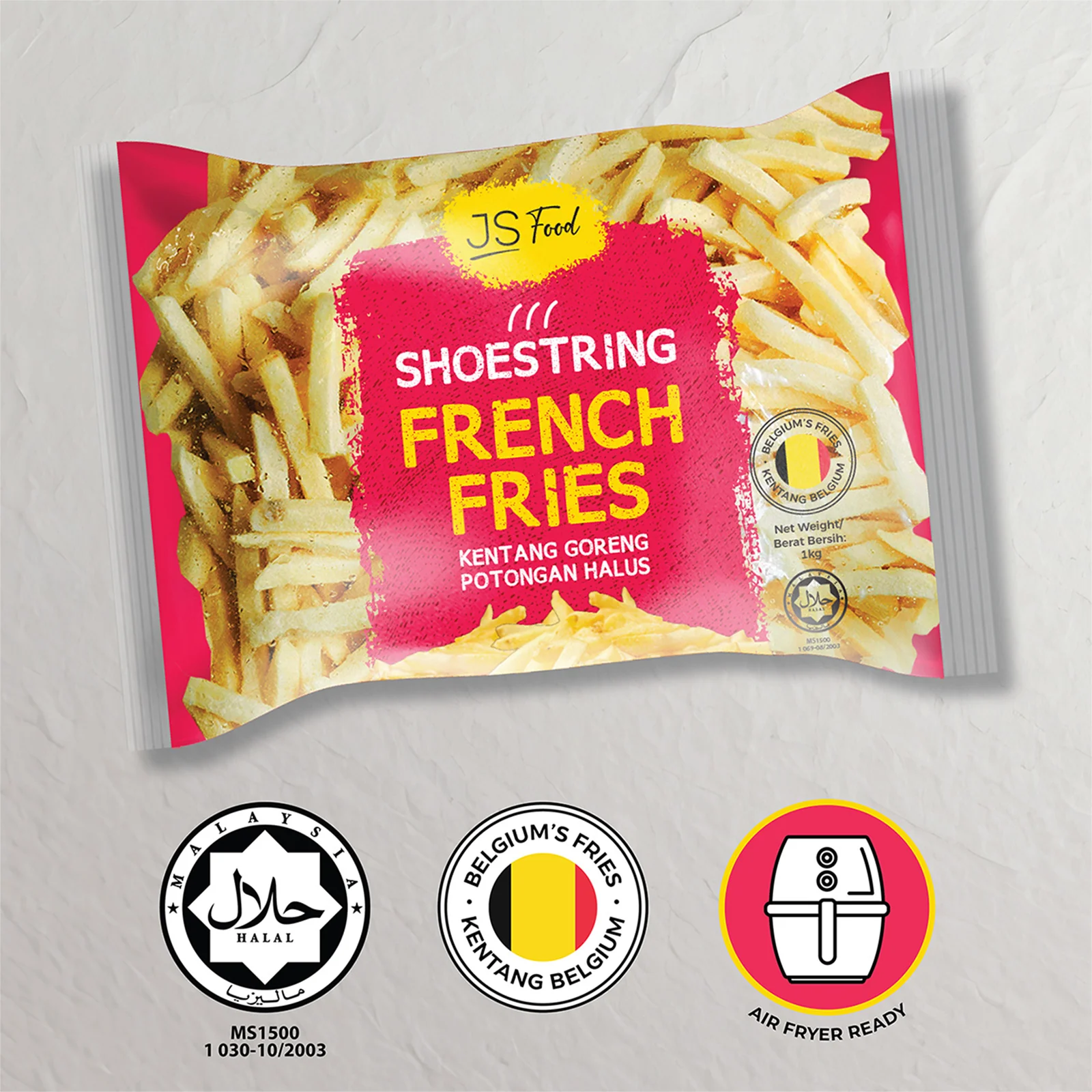 JS Food Shoestring French Fries 1kg - Image 2