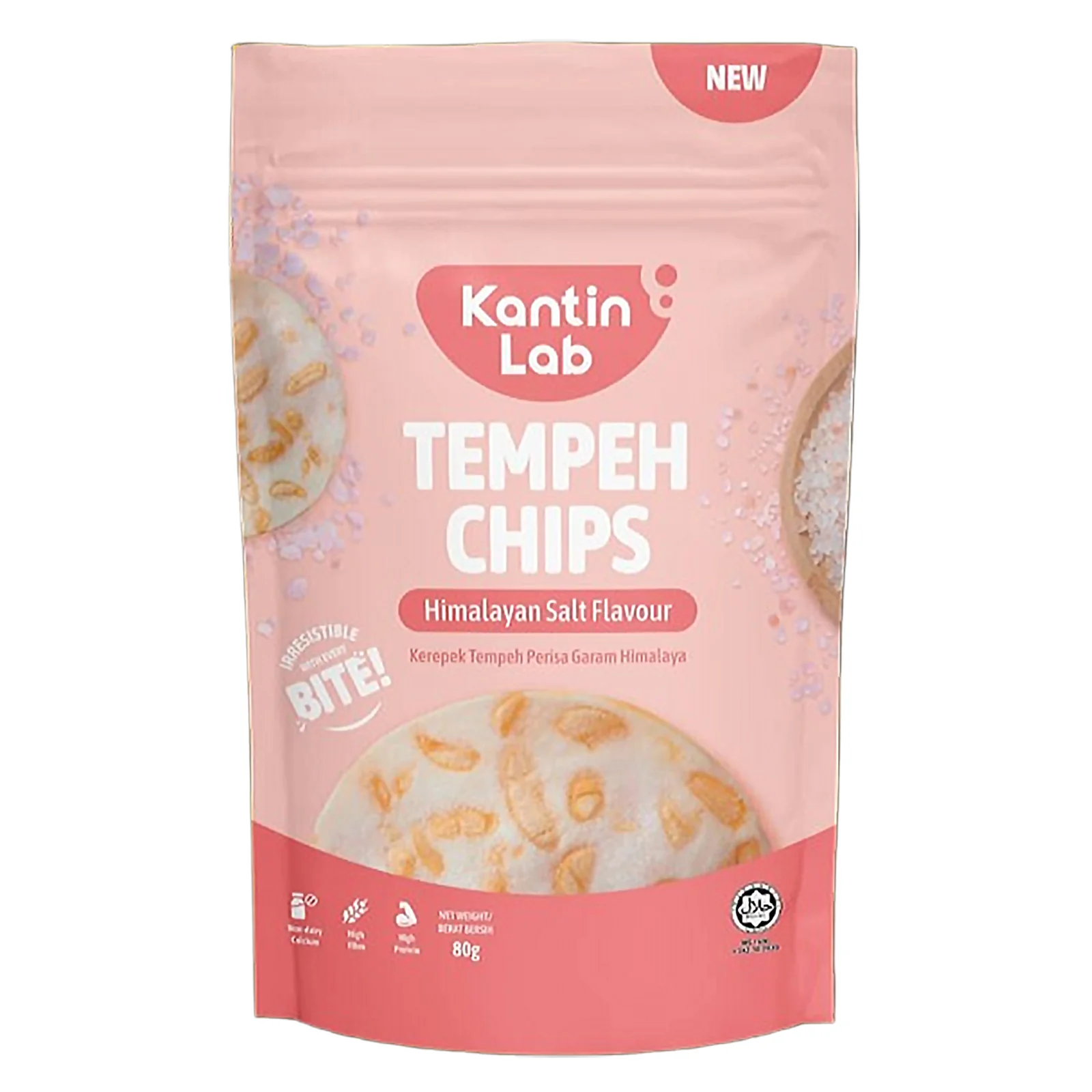 Kantin Lab Himalayan Salt Flavoured Tempeh Chip 80g - Image 2