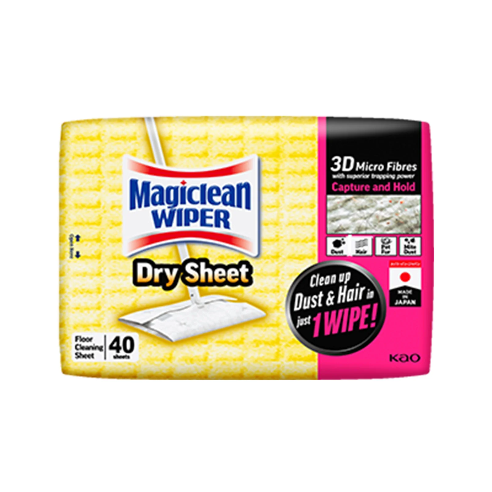 Kao Magiclean Wiper Dry Sheets 40pcs/pack - Image 2