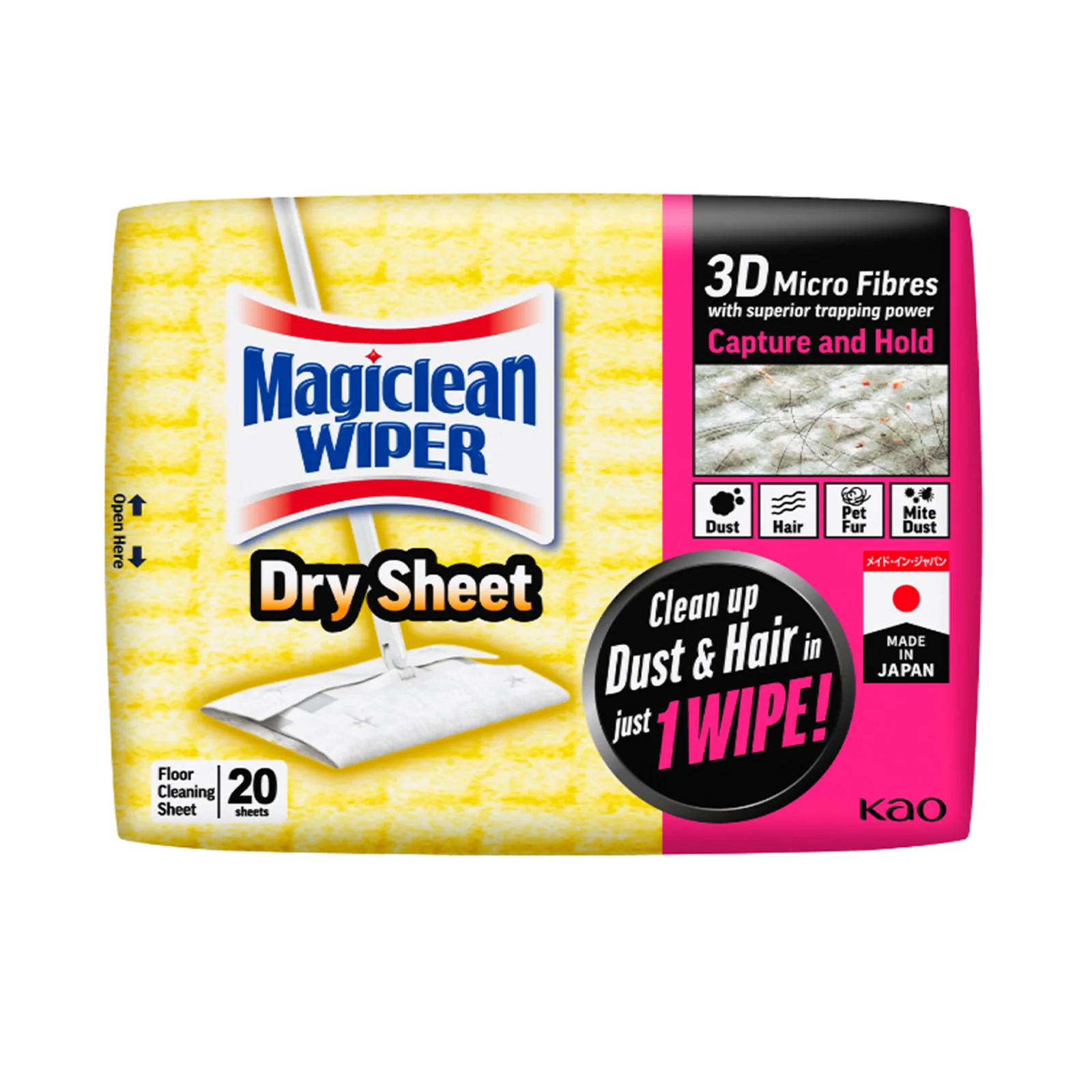 Kao Magiclean Wiper Sheets 20pcs/pack - Image 2