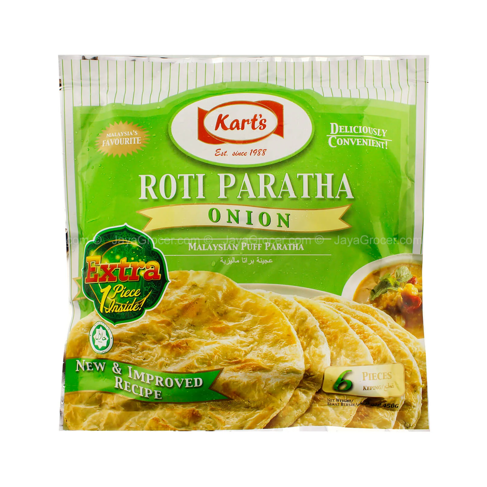 Karts Roti Paratha Onion 5pcs/pack 400g - Image 2
