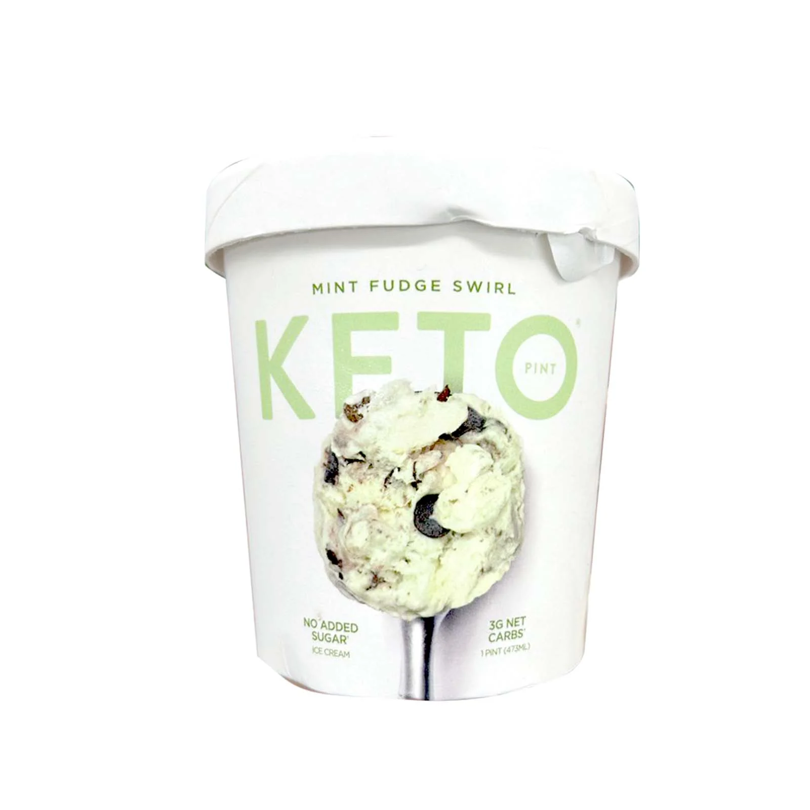 Keto Mint Fudge Swirl Ice Cream 473ml - Image 2