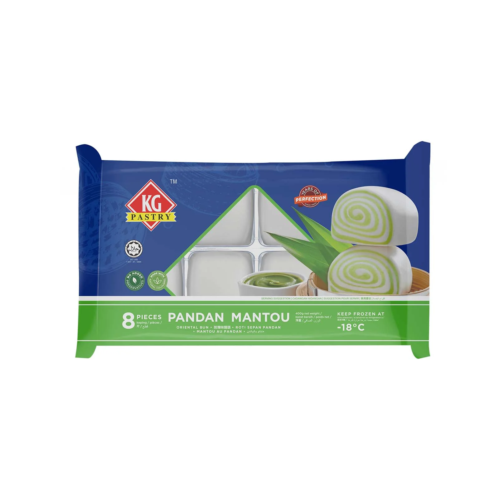KG Pastry Pandan Mantou 375g - Image 2