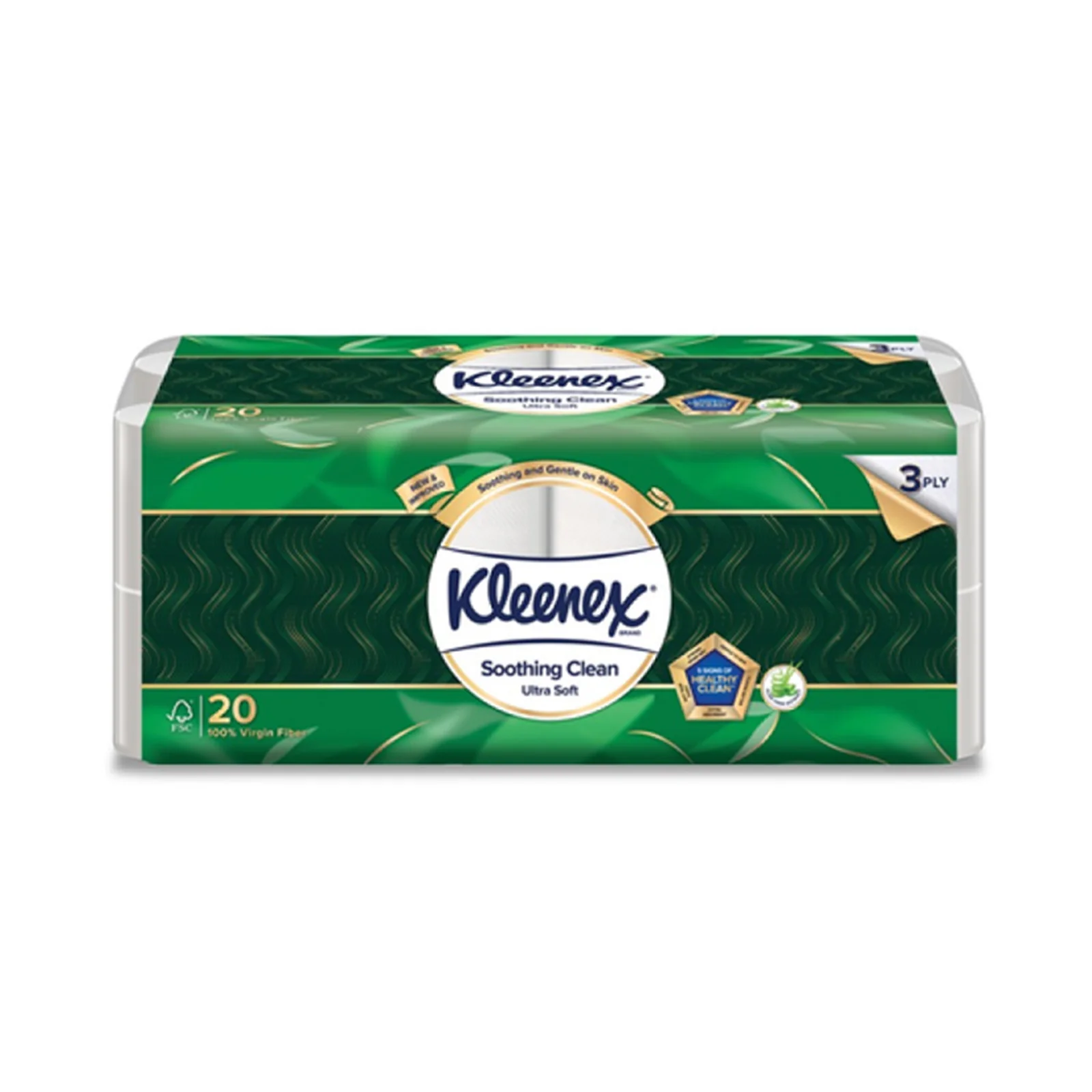 Kleenex Aloe Vera Clean Care Toilet Tissues 20sheets - Image 2