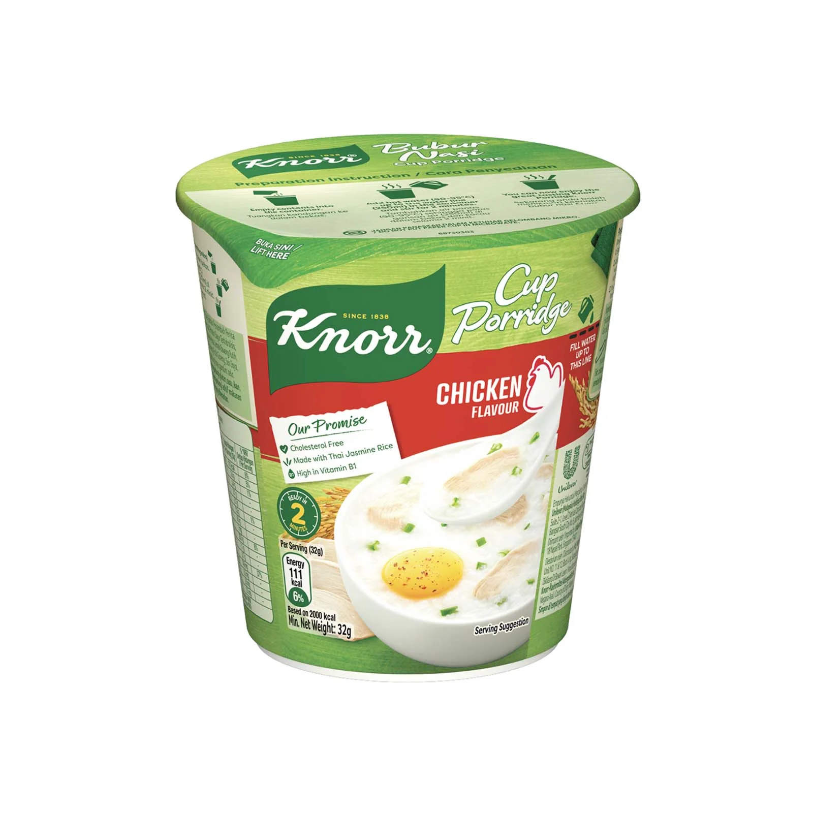 Knorr Cup Porridge Chicken Flavour 35g - Image 2