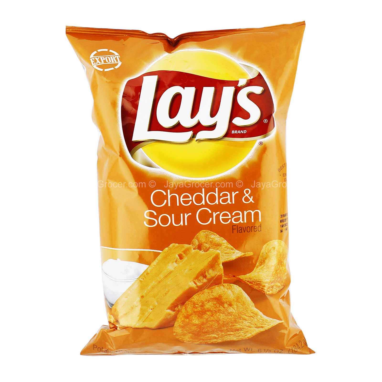 Lay's Cheddar and Sour Cream Flavored Potato Chips 184g - Image 2