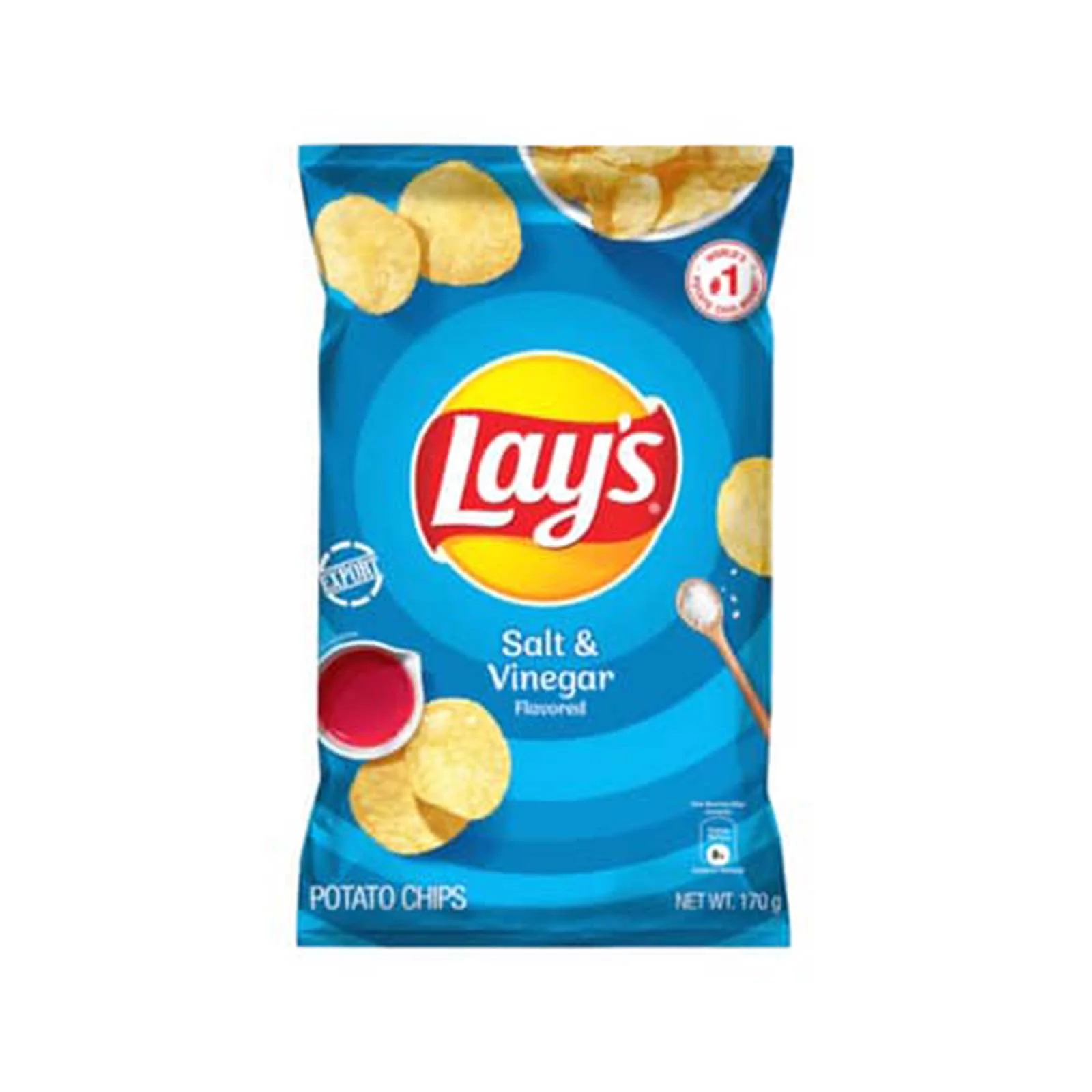 Lays Salt And Vinegar Potato Chips 170g - Image 2