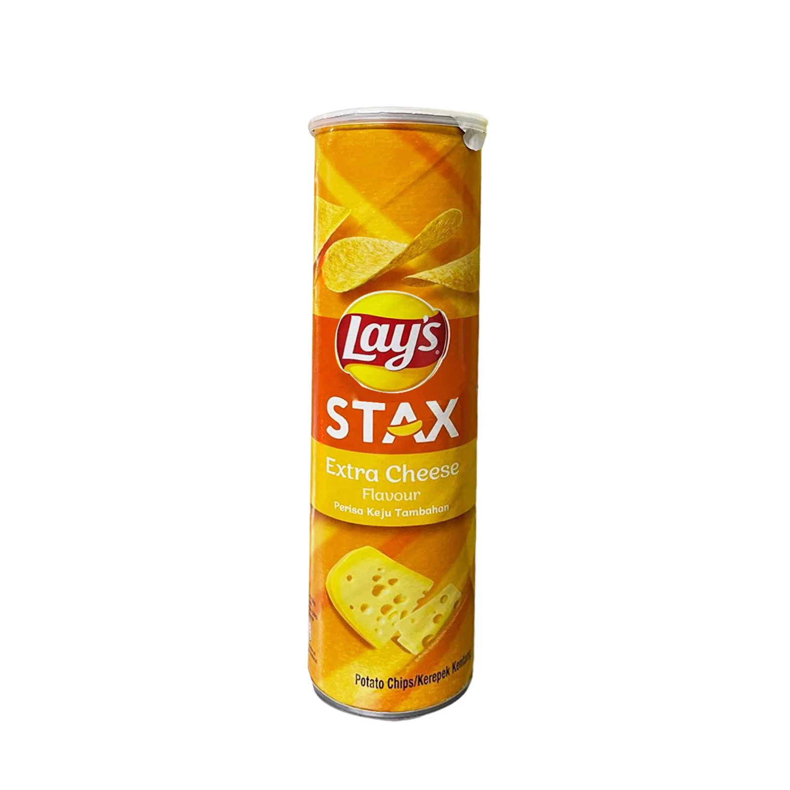 Lays Stax Extra Cheese Potato Chips 135g - Image 2