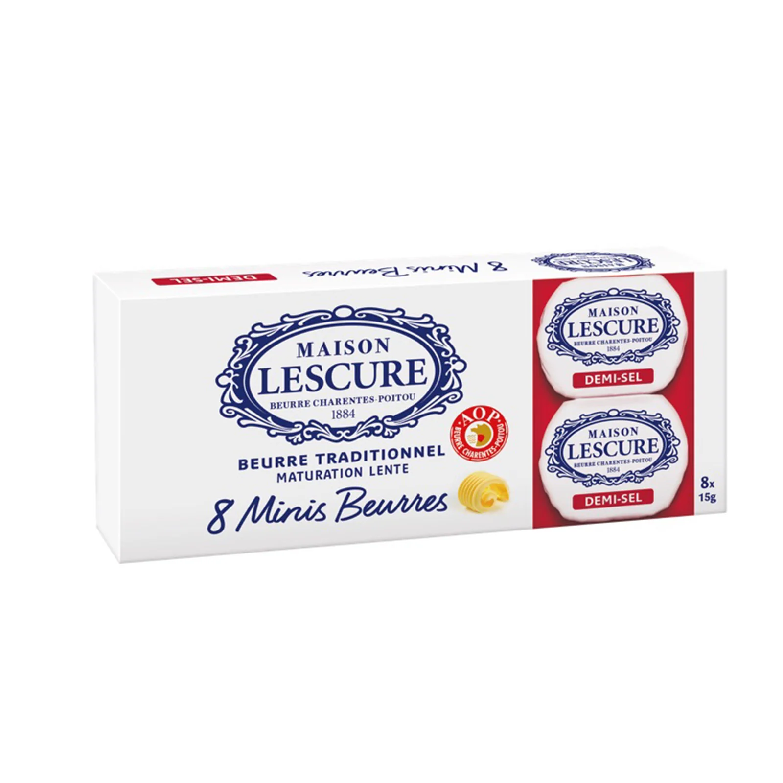 Lescure Mini Unsalted Butter 15g x 8 - Image 2