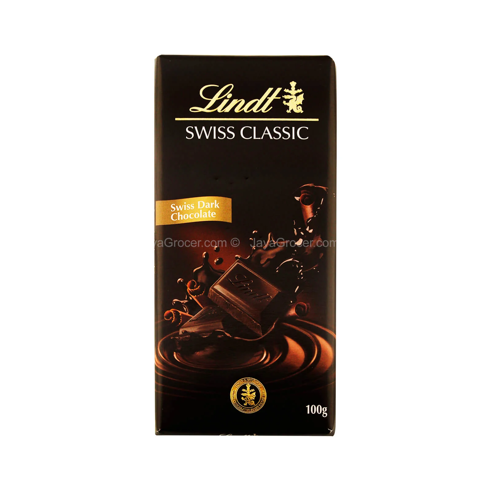 Lindt Swisss Classic Dark Chocolate Bar 100g - Image 2