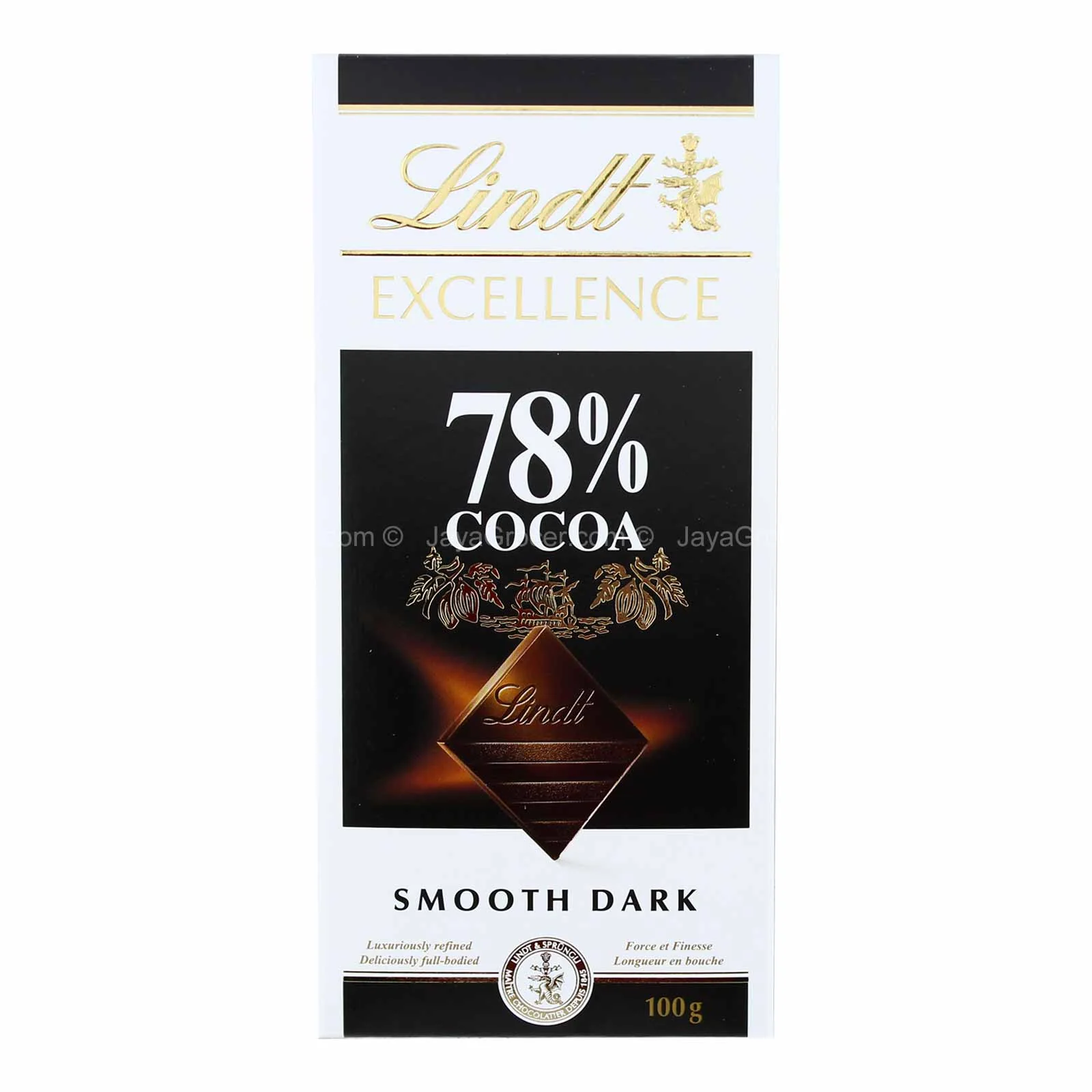 Lindt Excellence Dark 78% Cocoa Chocolate Bar 100g - Image 2