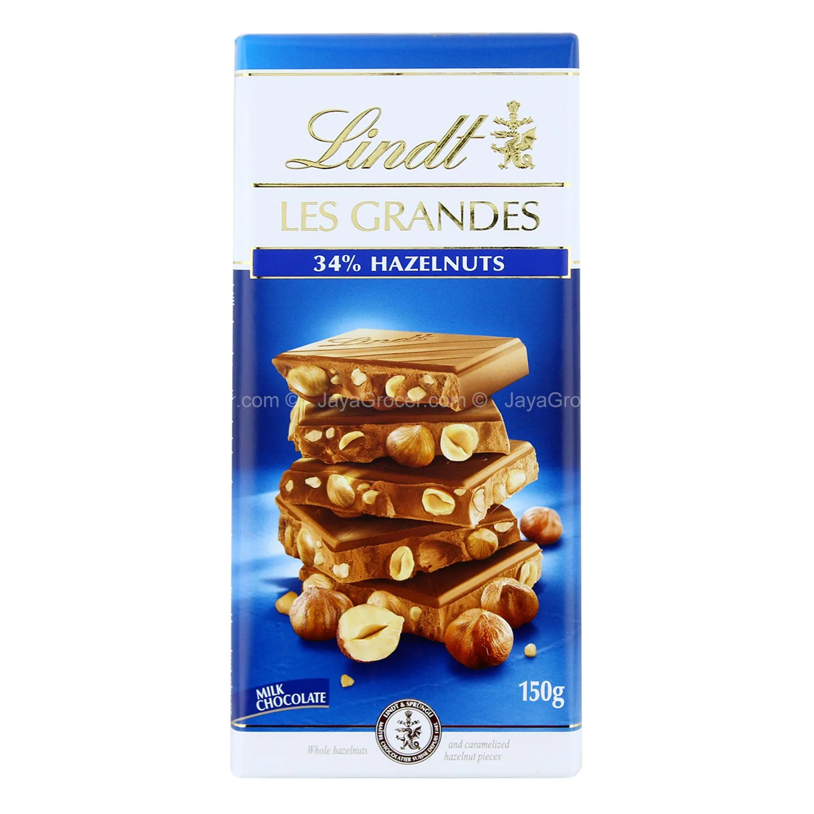Lindt Les Grandes Milk Hazelnut 150g - Image 2