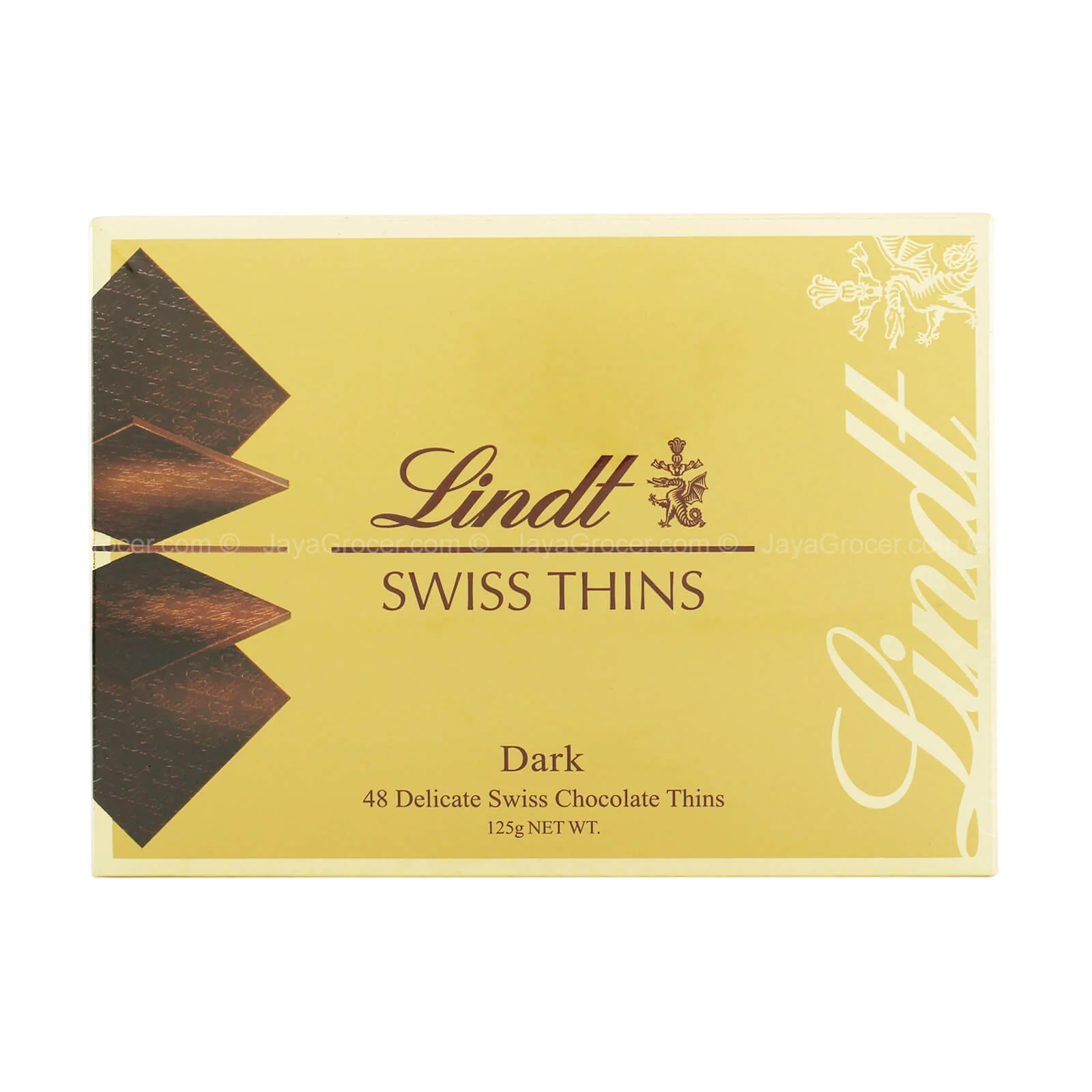 Lindt Swiss Thin Dark Chocolate 125g - Image 2