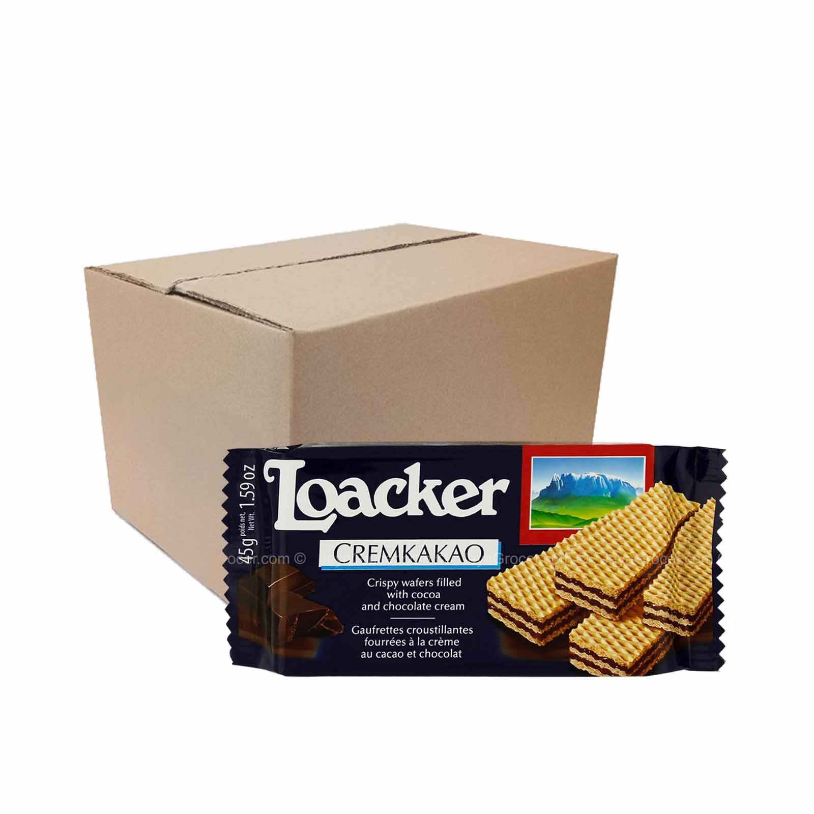Loacker Crispy Wafer Creamkakao 45g - Image 2