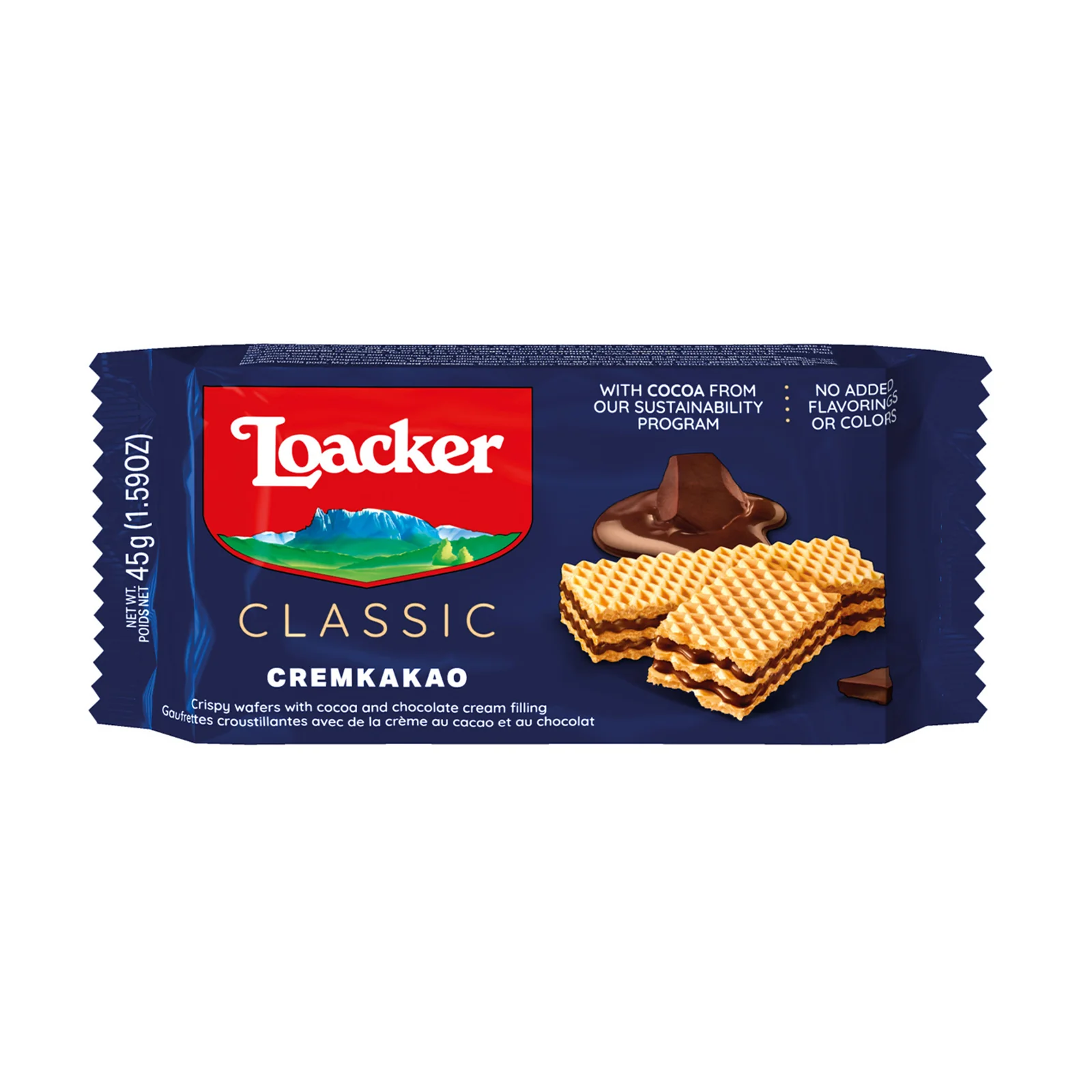 Loacker Crispy Wafer Creamkakao 45g - Image 3