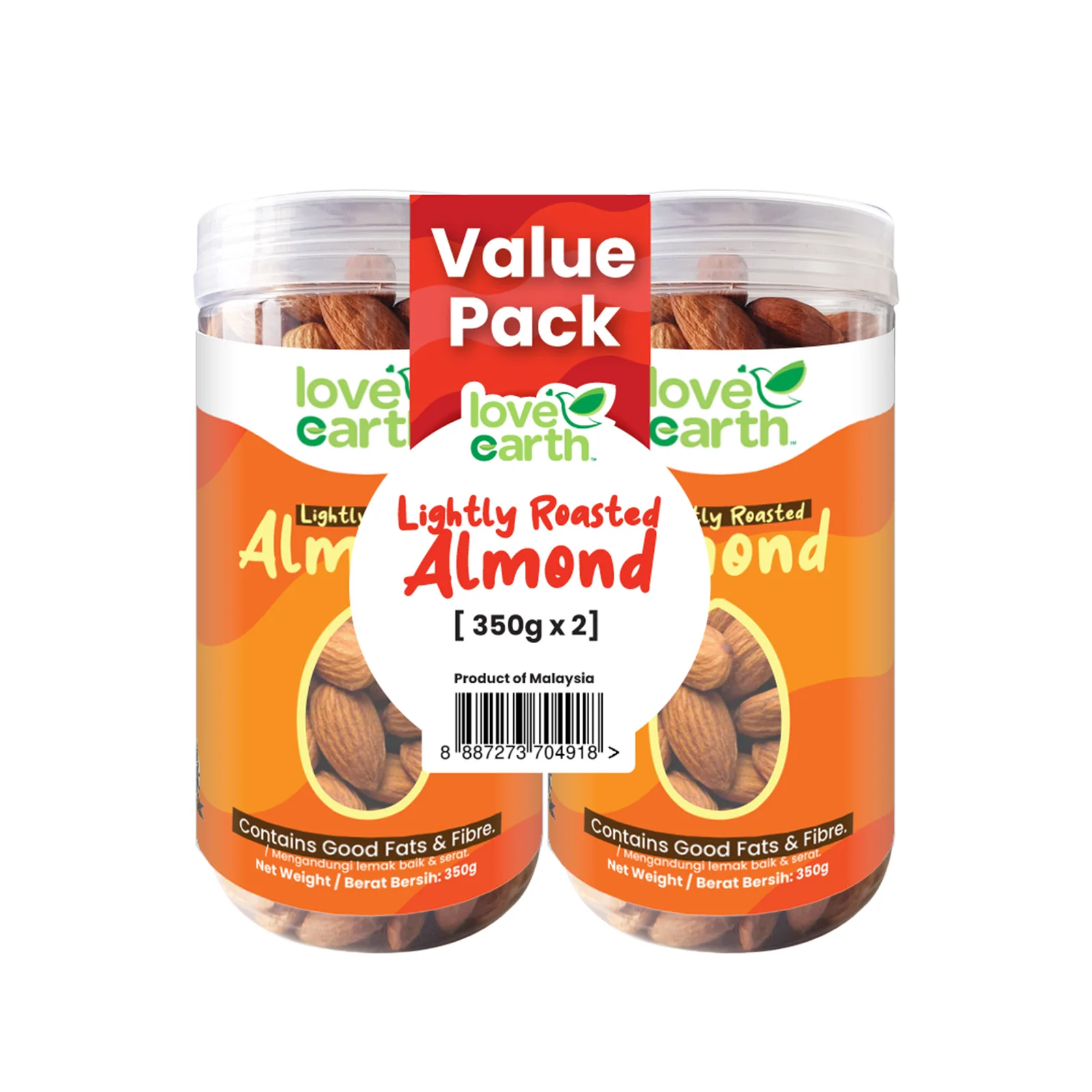 Love Earth Natural Almond 350g x 2 - Image 2