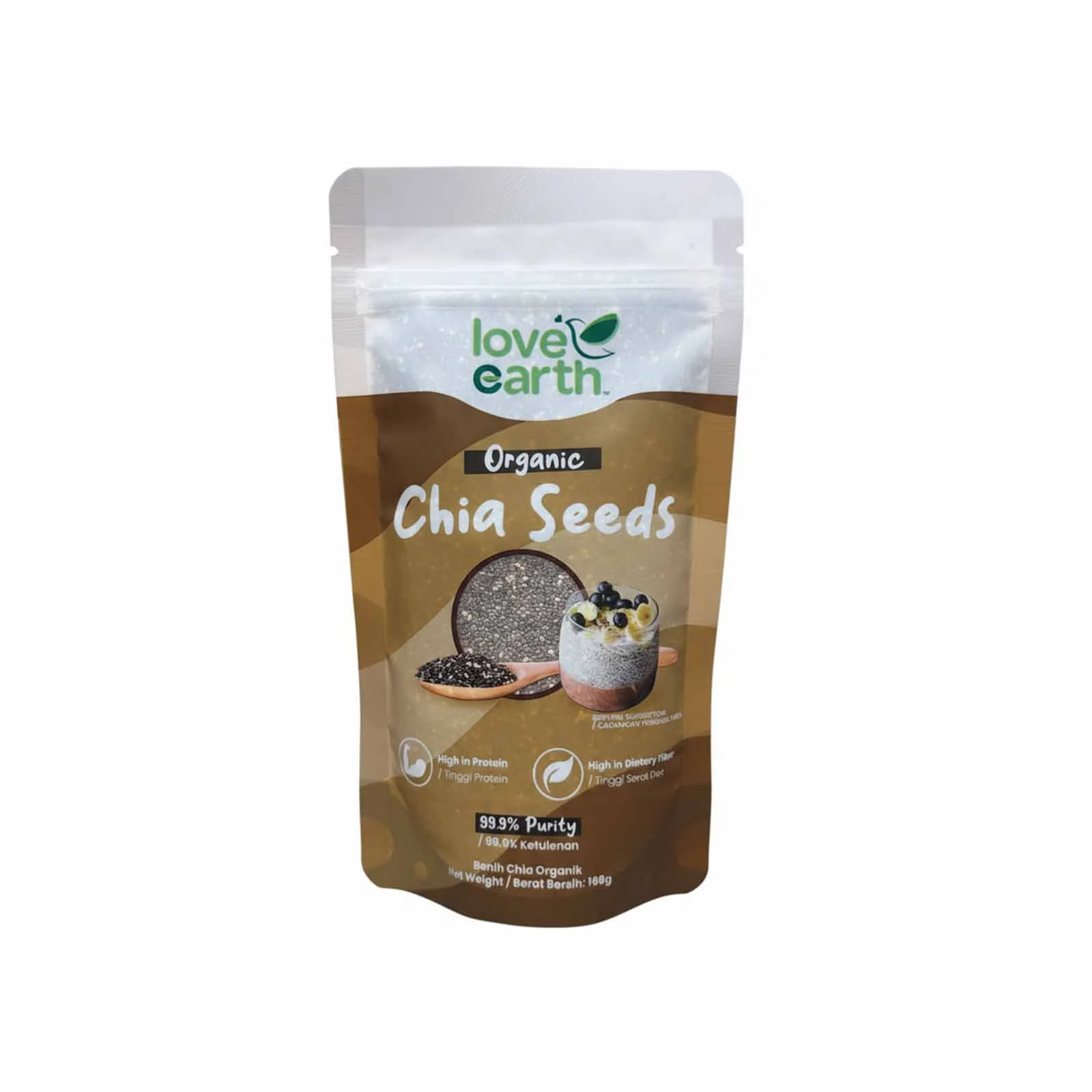 Love Earth Organic Chia Seeds 168g - Image 2