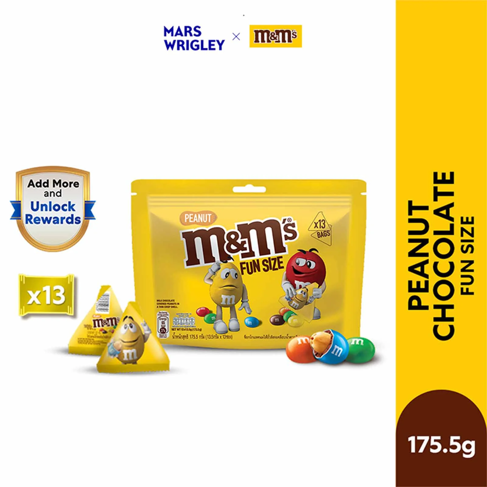 M&Ms Funsize Peanut Chocolate Candies 175.5g - Image 4