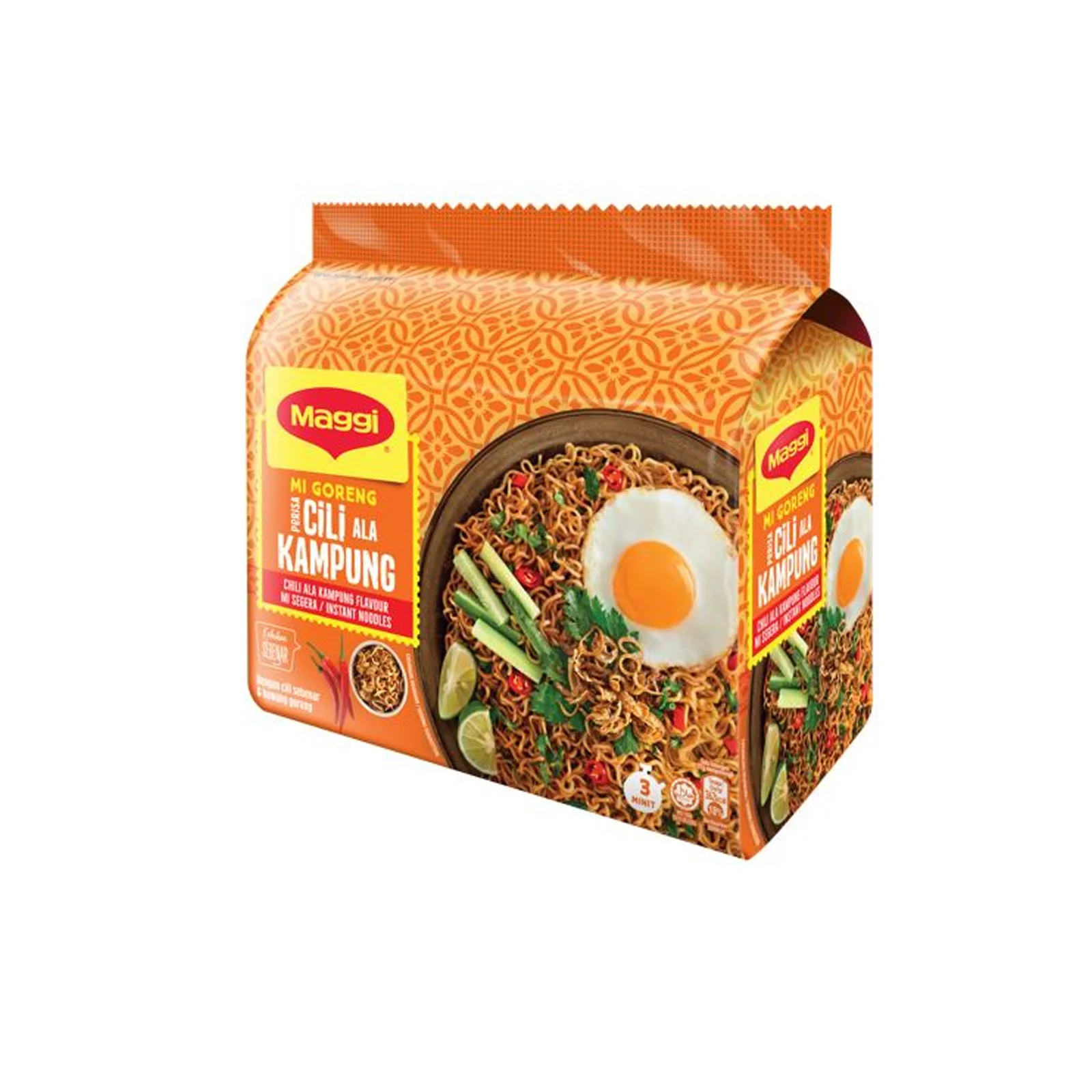 Maggi Mi Goreng Cili Ala Kampung Instant Noodle 78g x 5 - Image 2