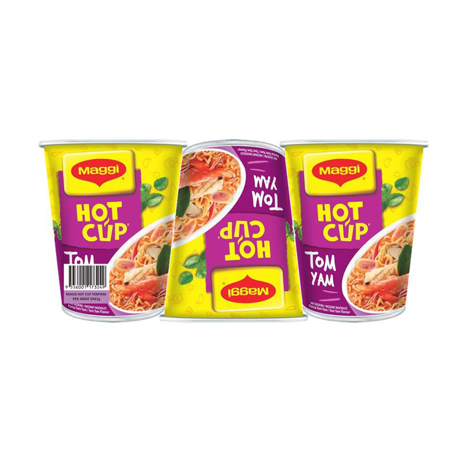 Maggi Hot Cup Tom Yam Instant Noodle 60g - Image 2