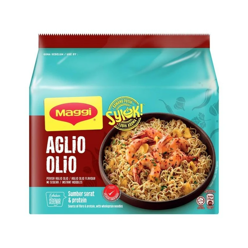 Maggi Nutrilicious Aglio Olio Instant Noodles 77g x 5 - Image 2