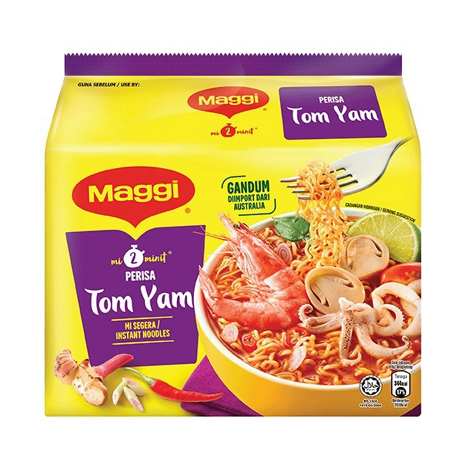 Maggi Mi Tom Yam Flavour Instant Noodle 83g x 5 - Image 2