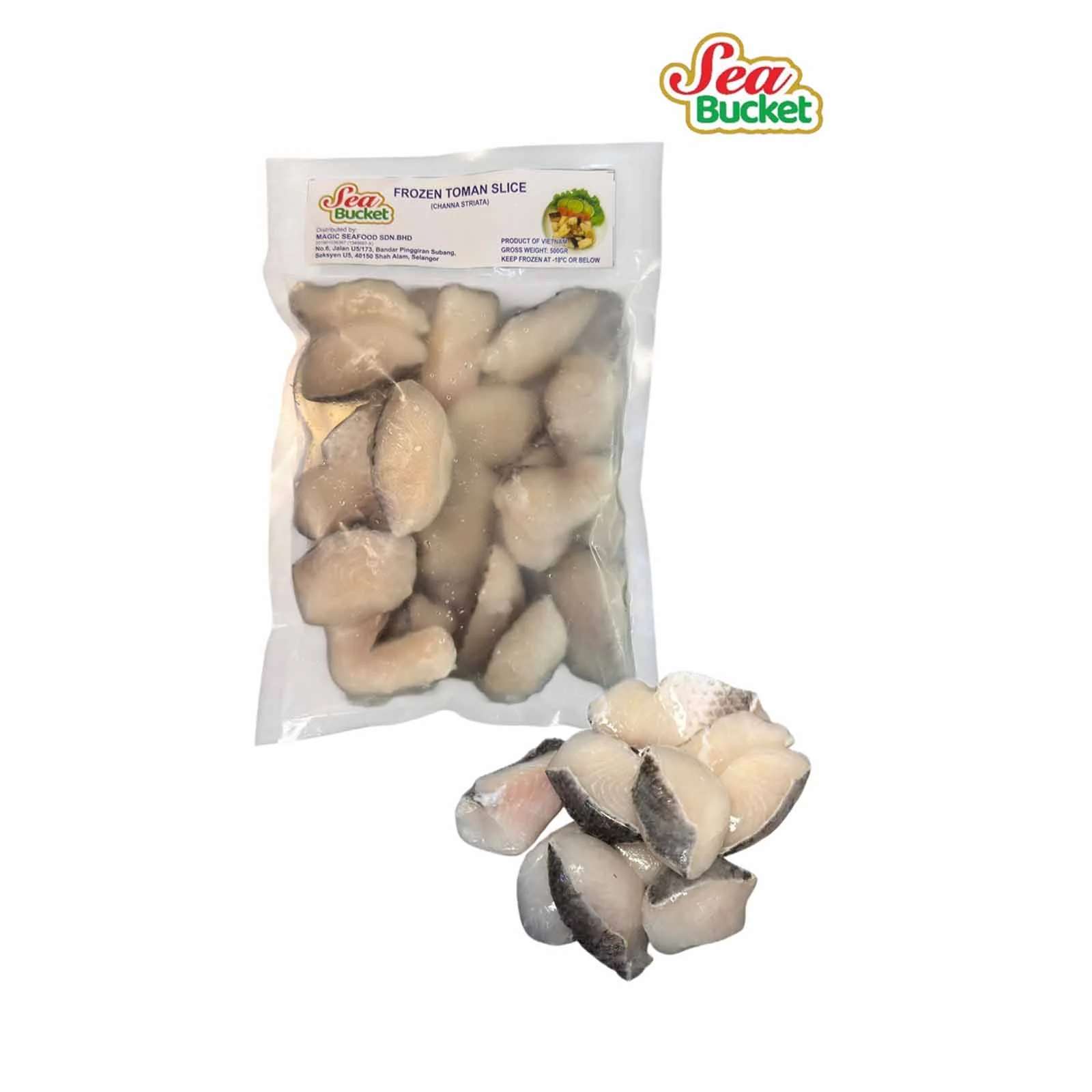 Magic Seafood Frozen IQF Toman Sliced 500g - Image 3