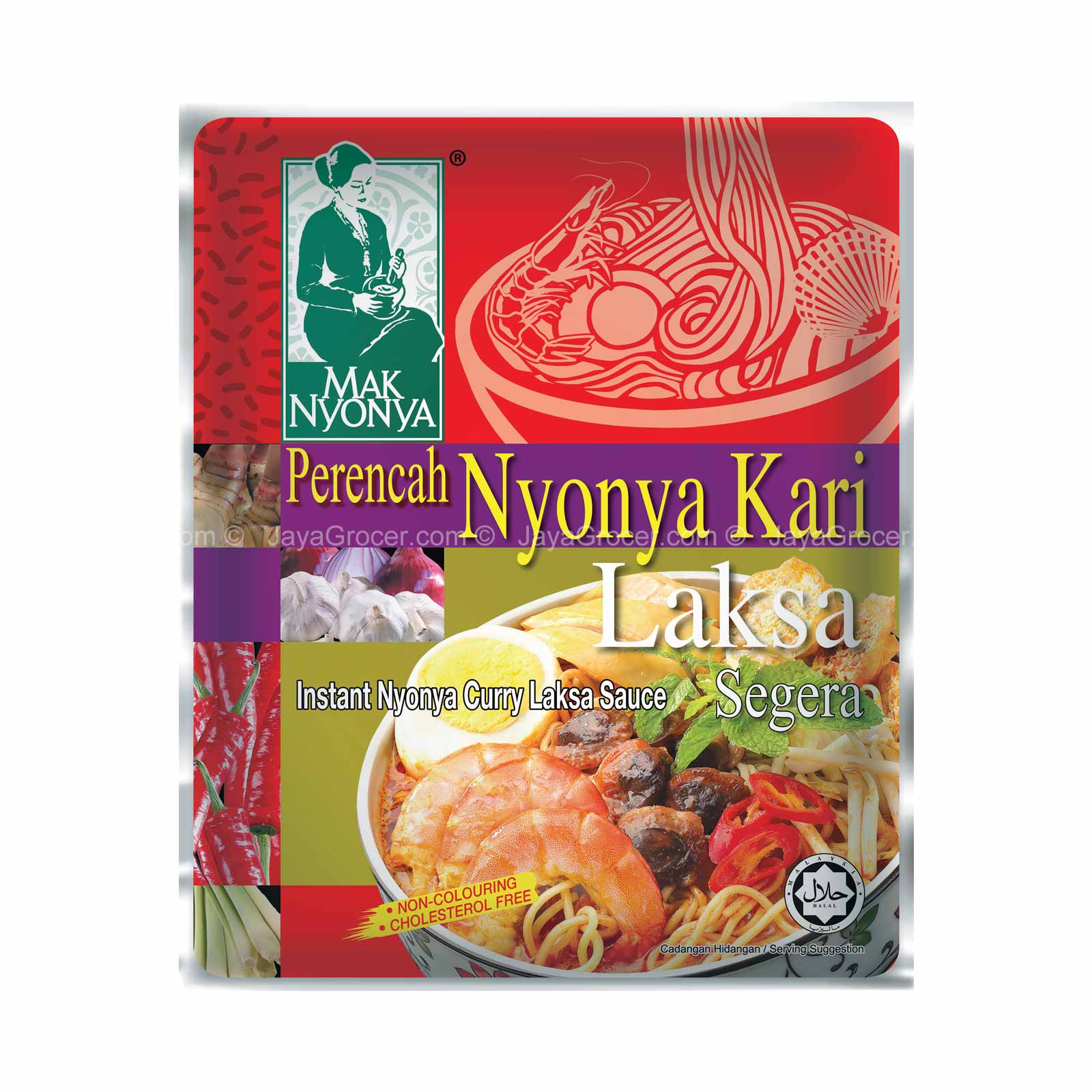 Mak Nyonya Instant Curry Laksa Paste 200g - Image 2