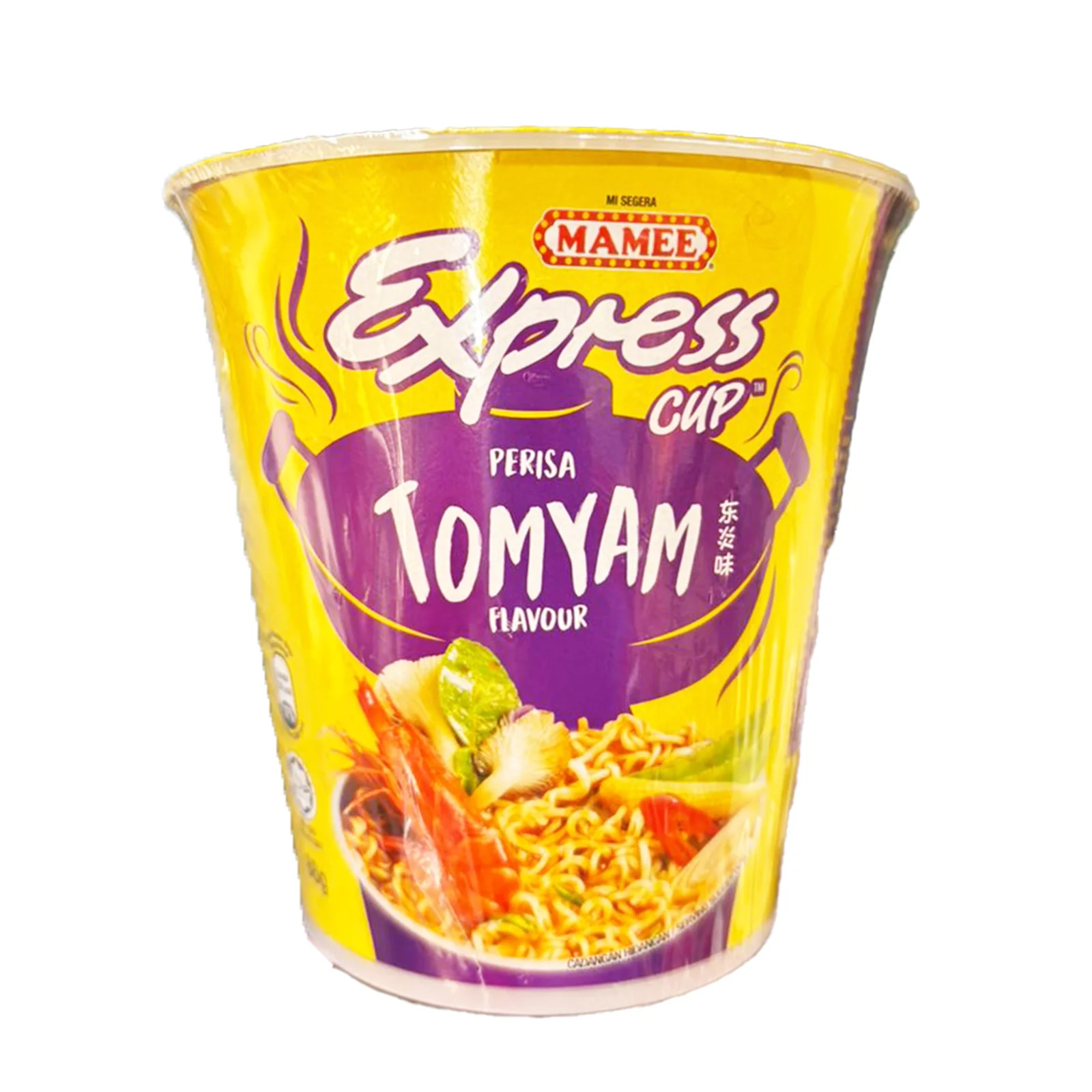Mamee Express Tomyam Flavour Instant Noodle Cup 60g - Image 3